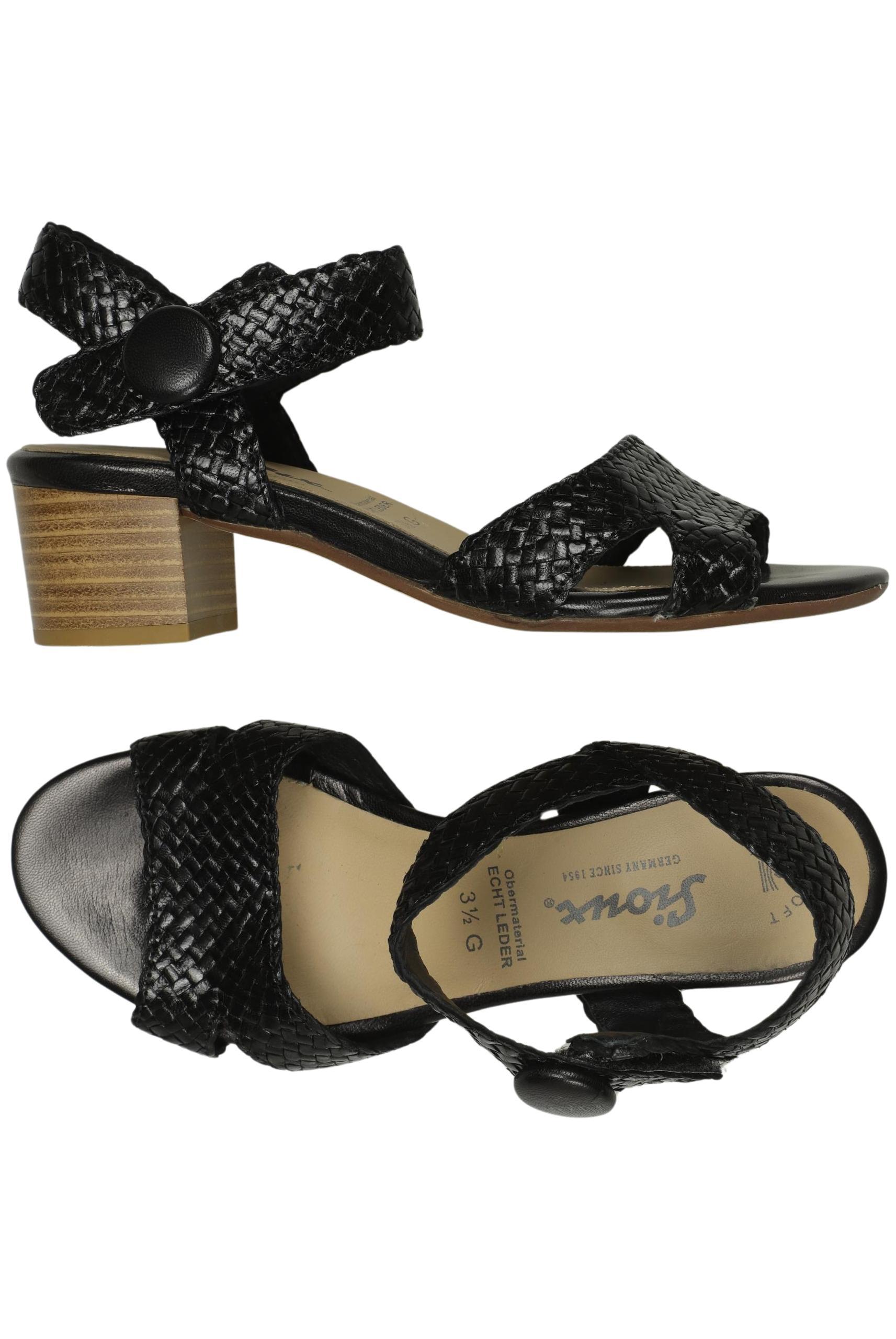 

Sioux Damen Sandale, schwarz, Gr. 3.5