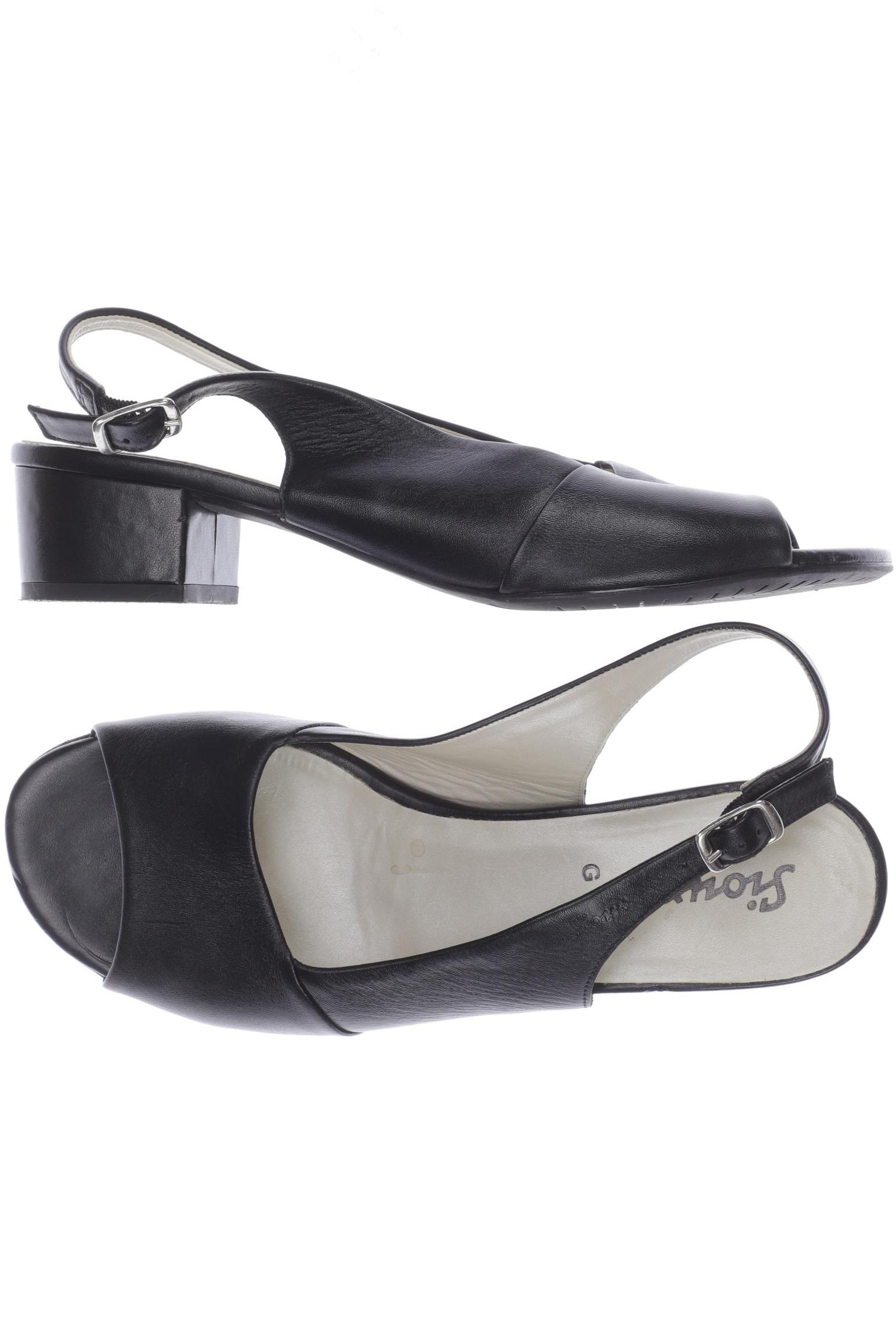

Sioux Damen Sandale, schwarz, Gr. 7