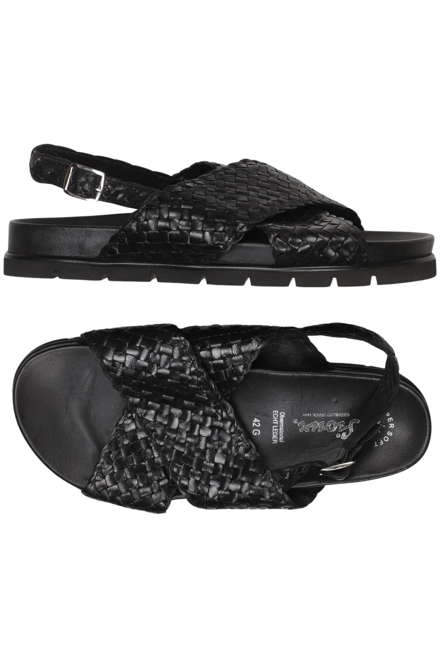 

Sioux Damen Sandale, schwarz, Gr. 42