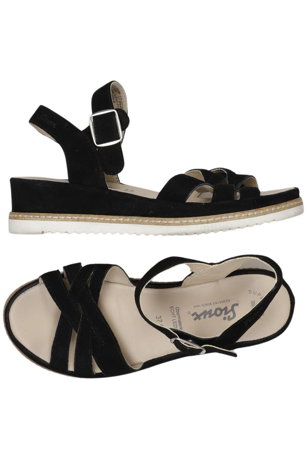 

Sioux Damen Sandale, schwarz, Gr. 37