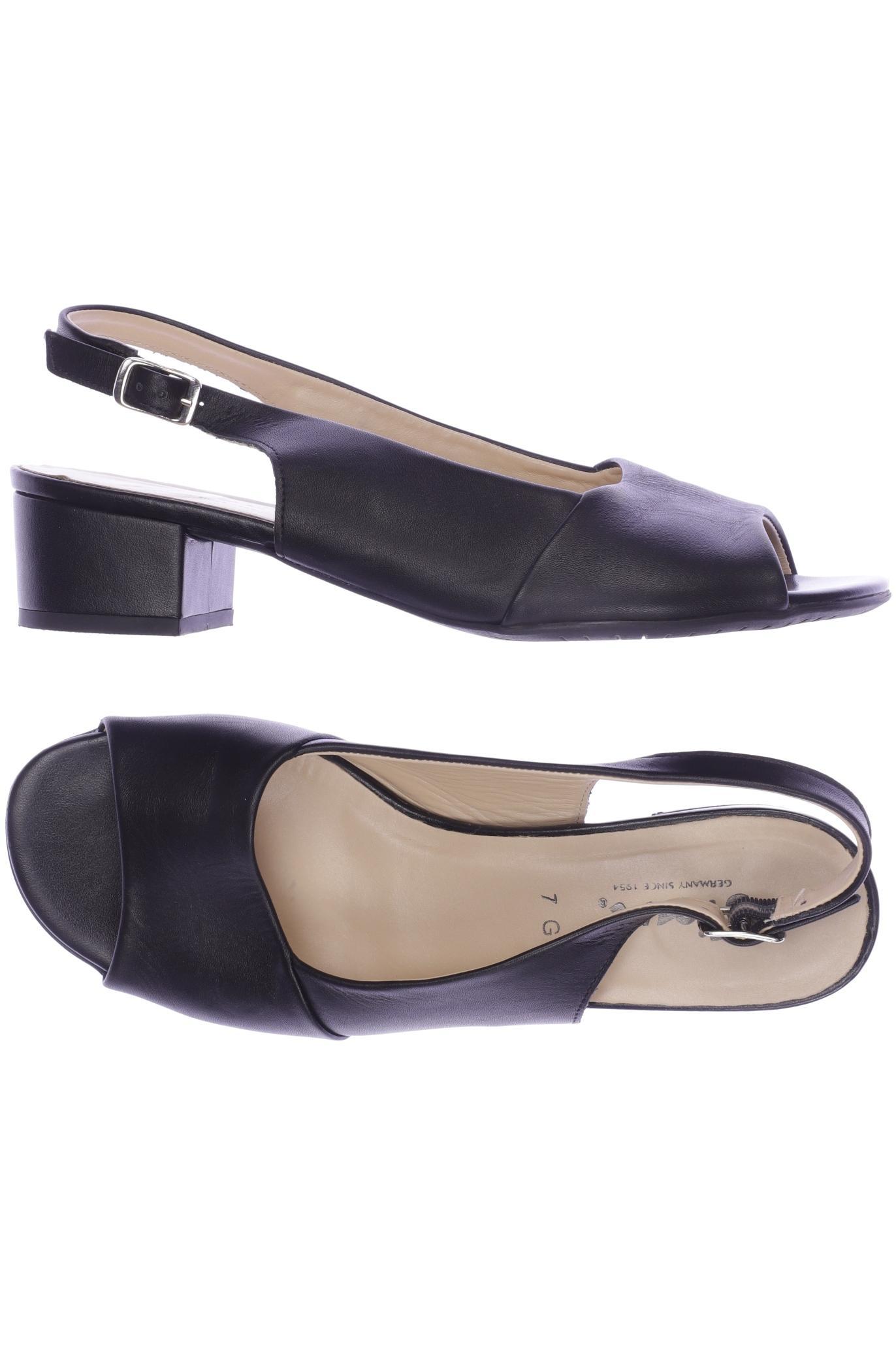 

Sioux Damen Sandale, schwarz, Gr. 7