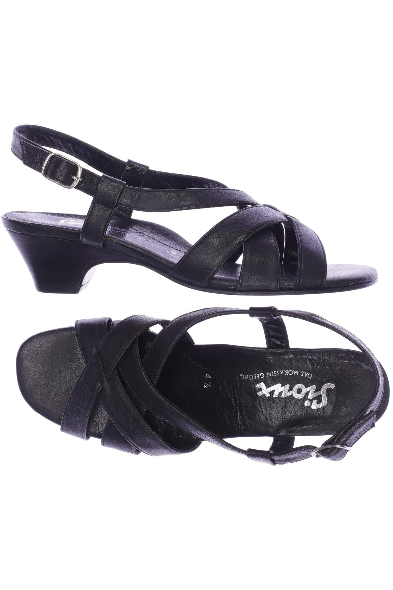 

Sioux Damen Sandale, schwarz, Gr. 4.5