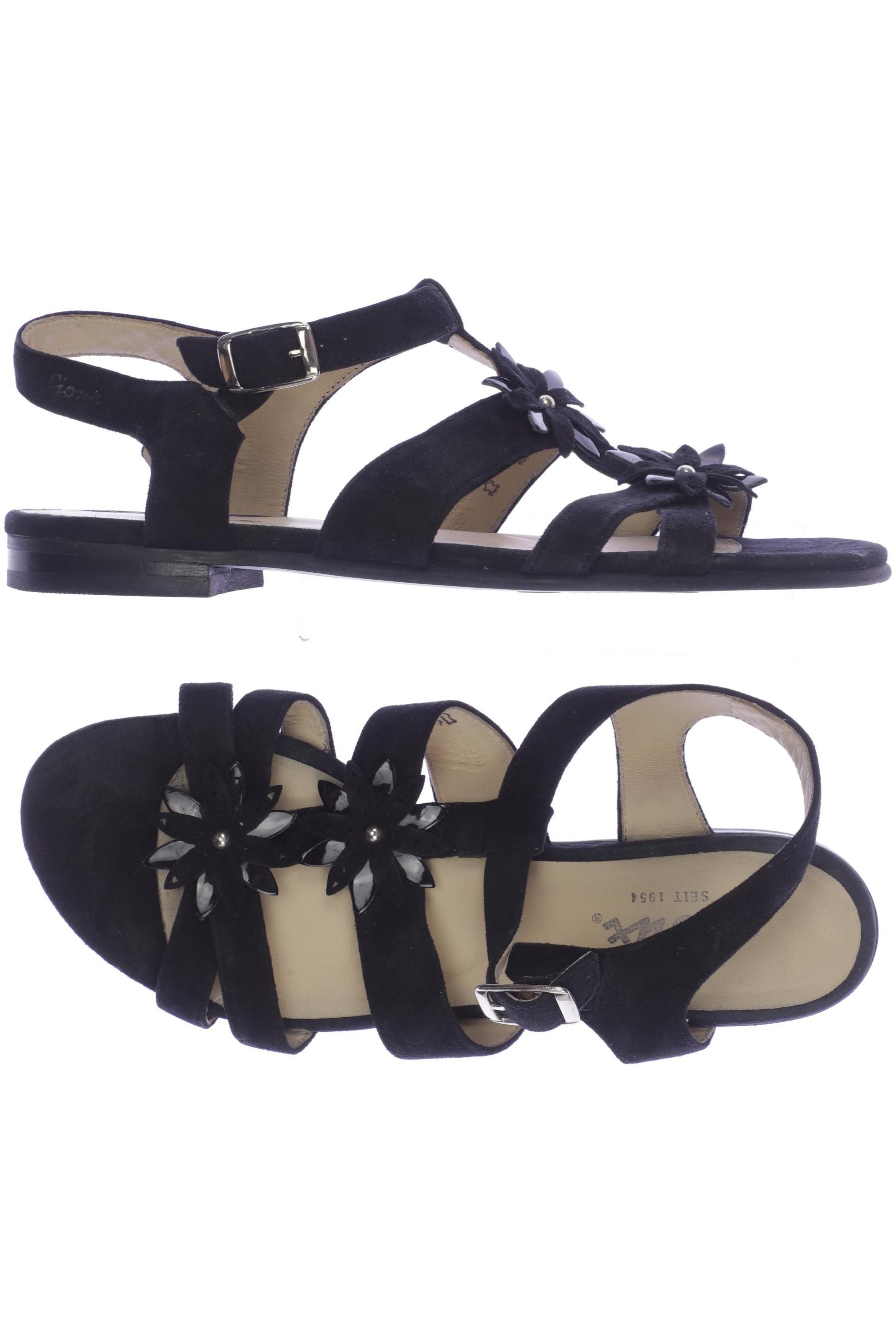 

Sioux Damen Sandale, schwarz