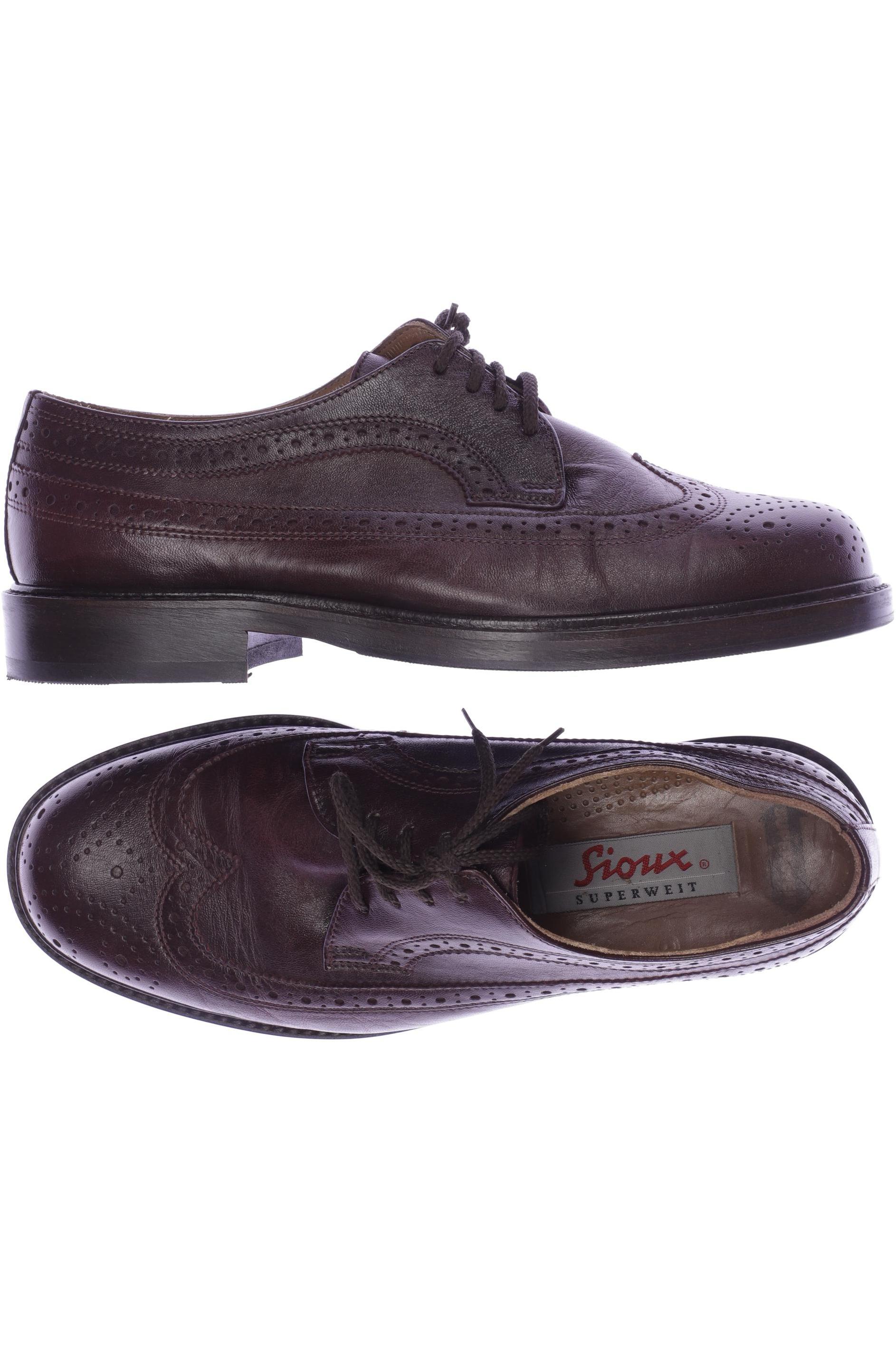 

Sioux Herren Halbschuh, bordeaux, Gr. 7.5