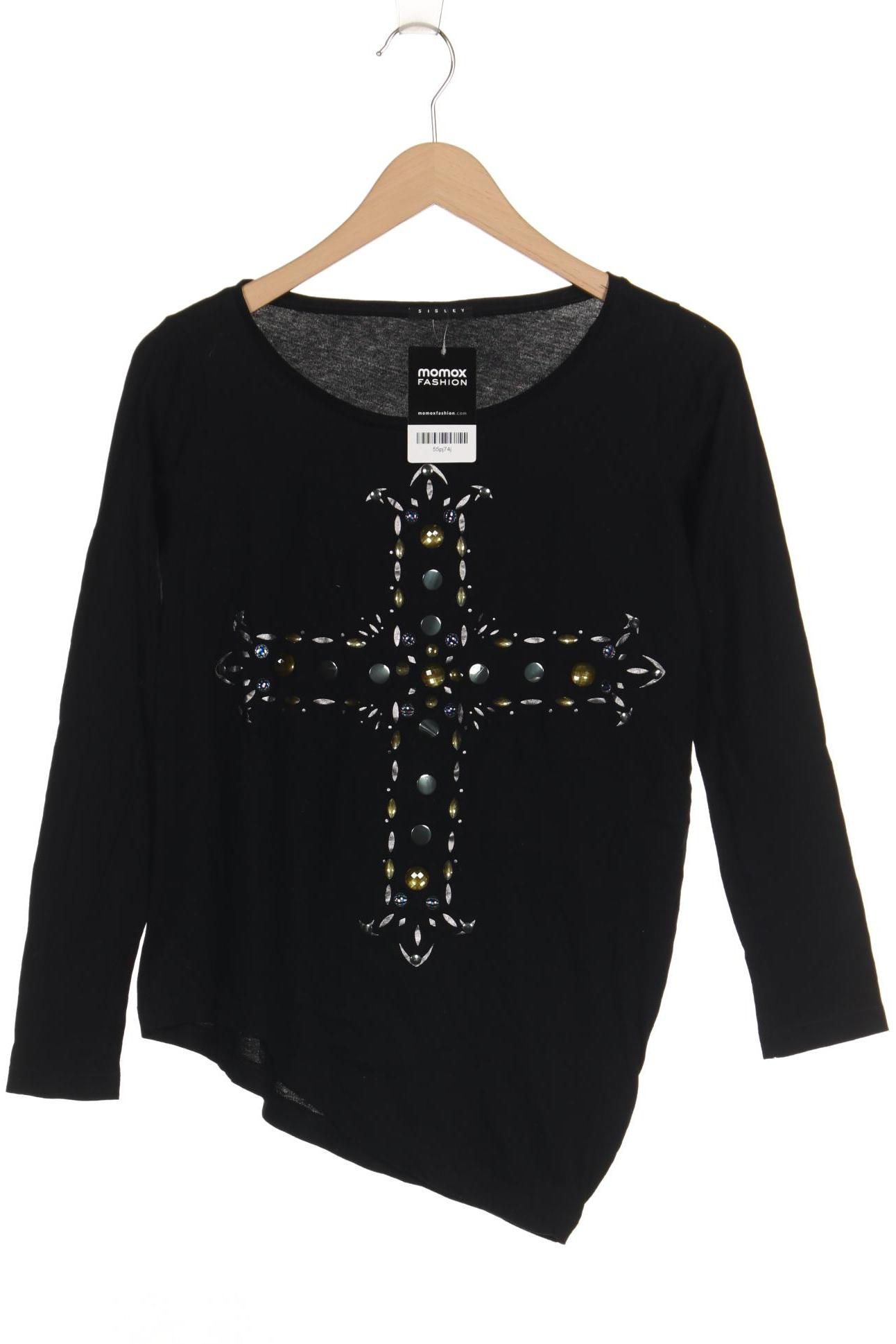 

Sisley Damen Langarmshirt, schwarz, Gr. 38