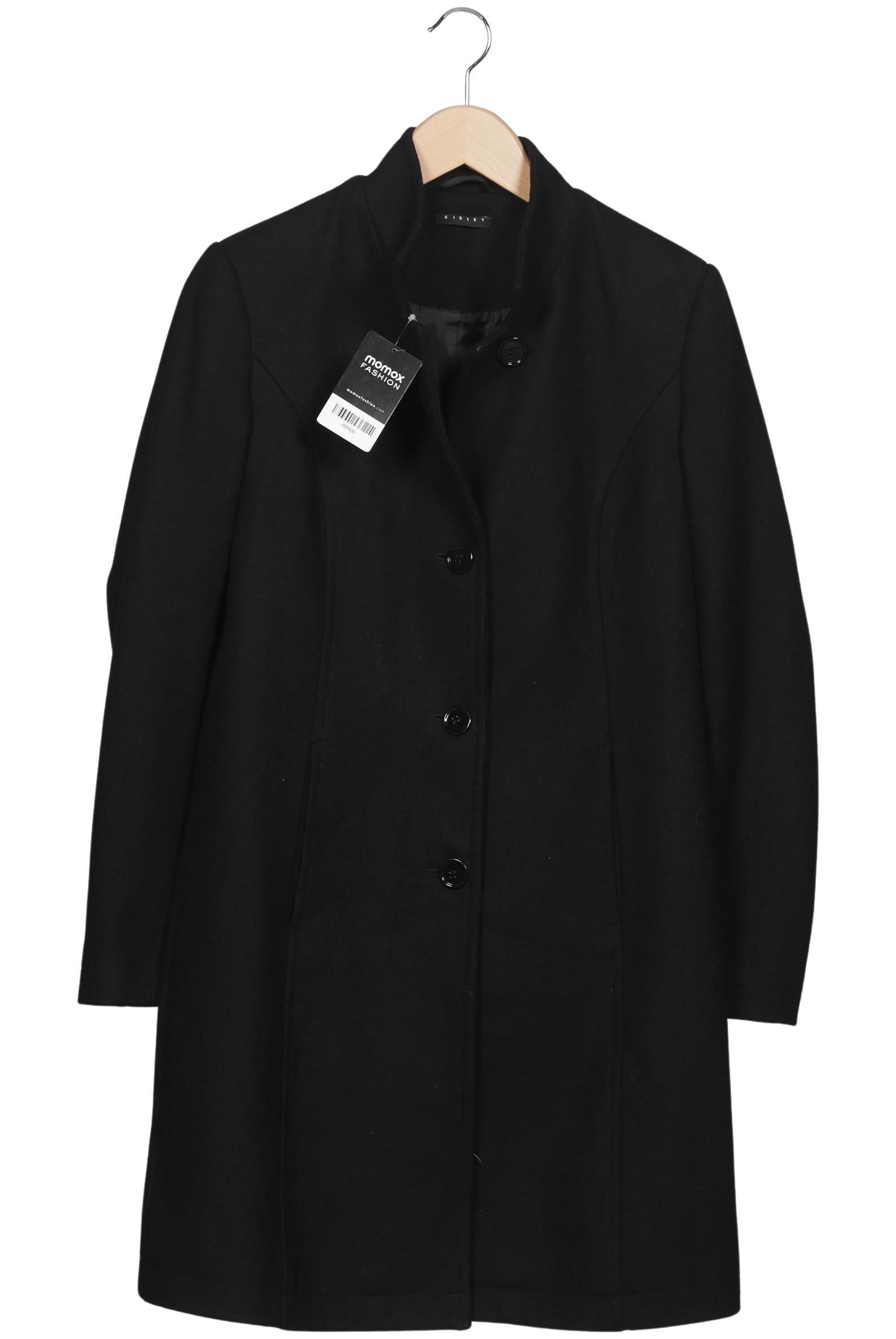 

Sisley Damen Mantel, schwarz, Gr. 38