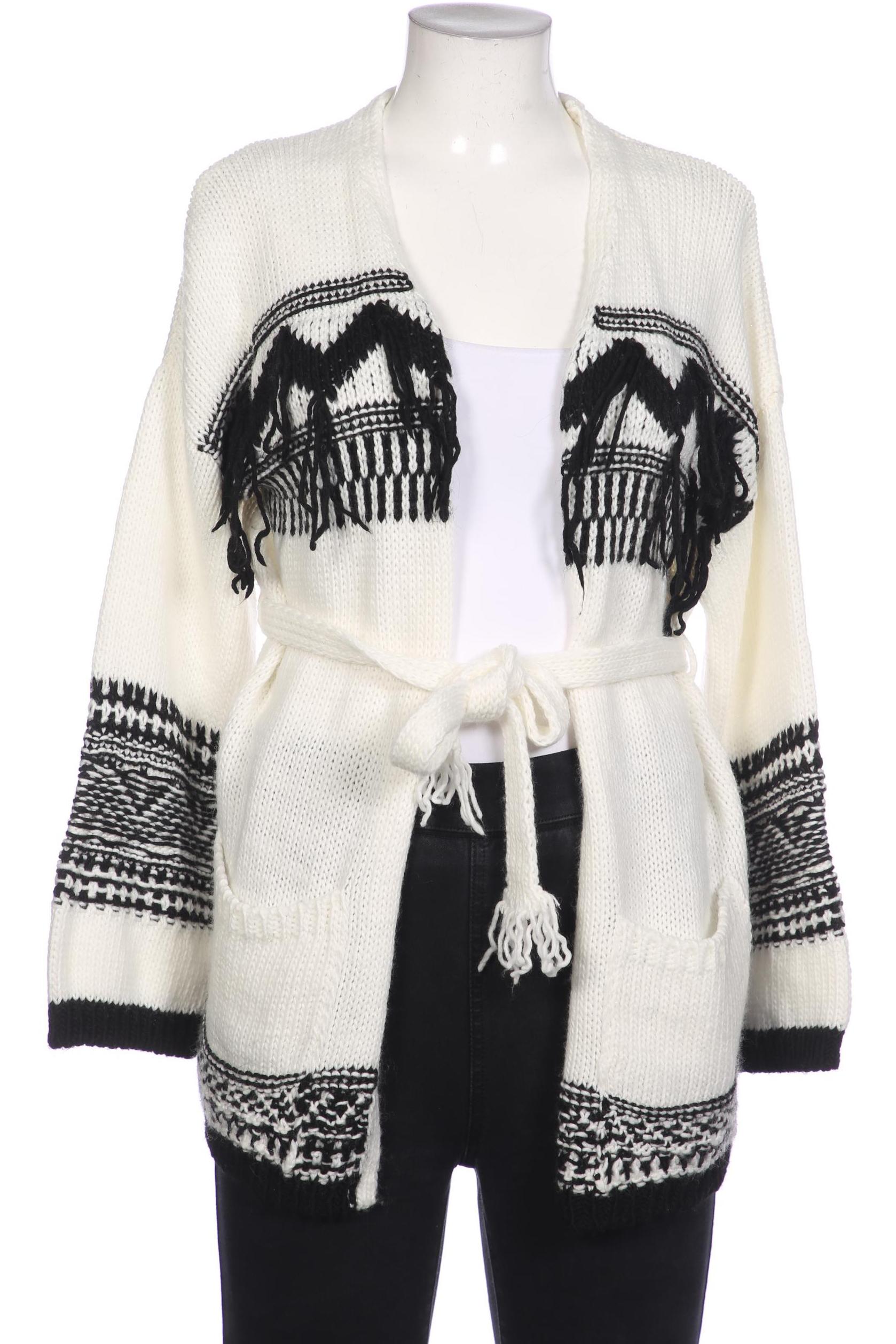 

Sisley Damen Strickjacke, weiß, Gr. 38