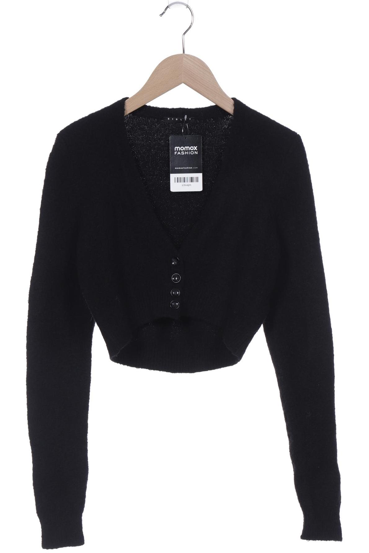 

Sisley Damen Strickjacke, schwarz, Gr. 34