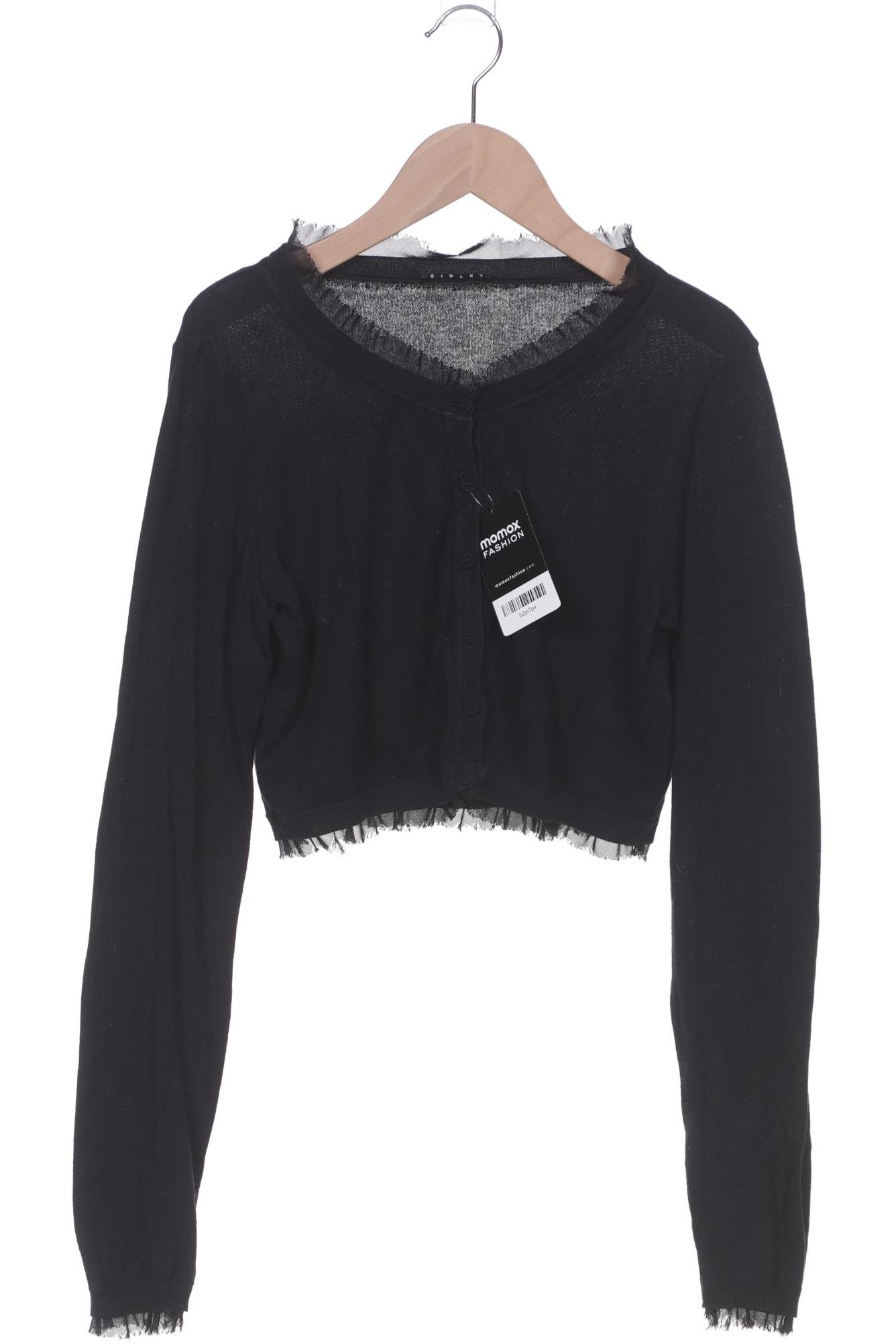 

Sisley Damen Strickjacke, schwarz, Gr. 38