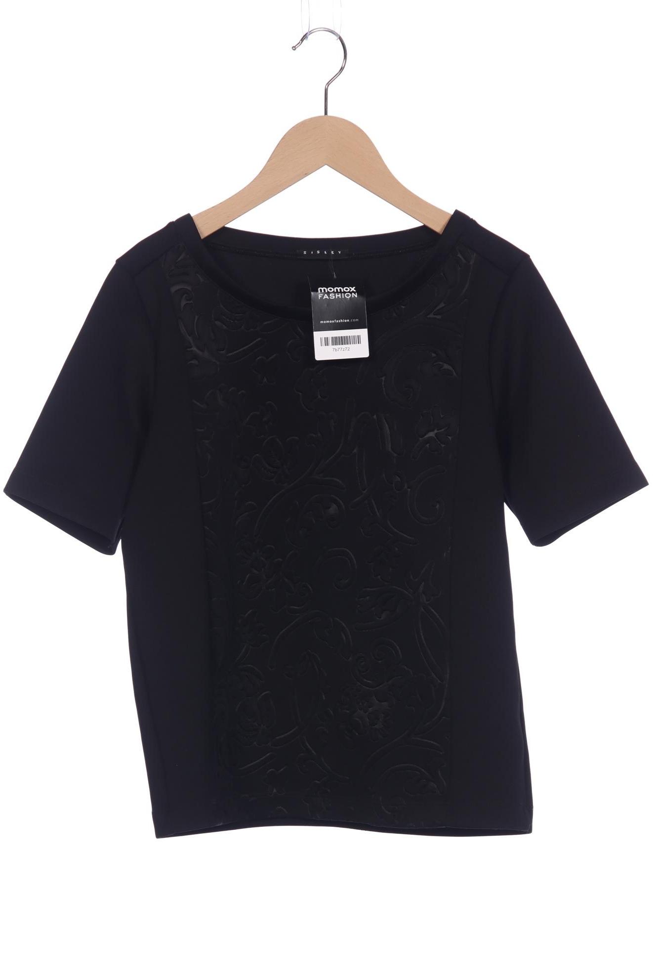 

Sisley Damen T-Shirt, schwarz, Gr. 36
