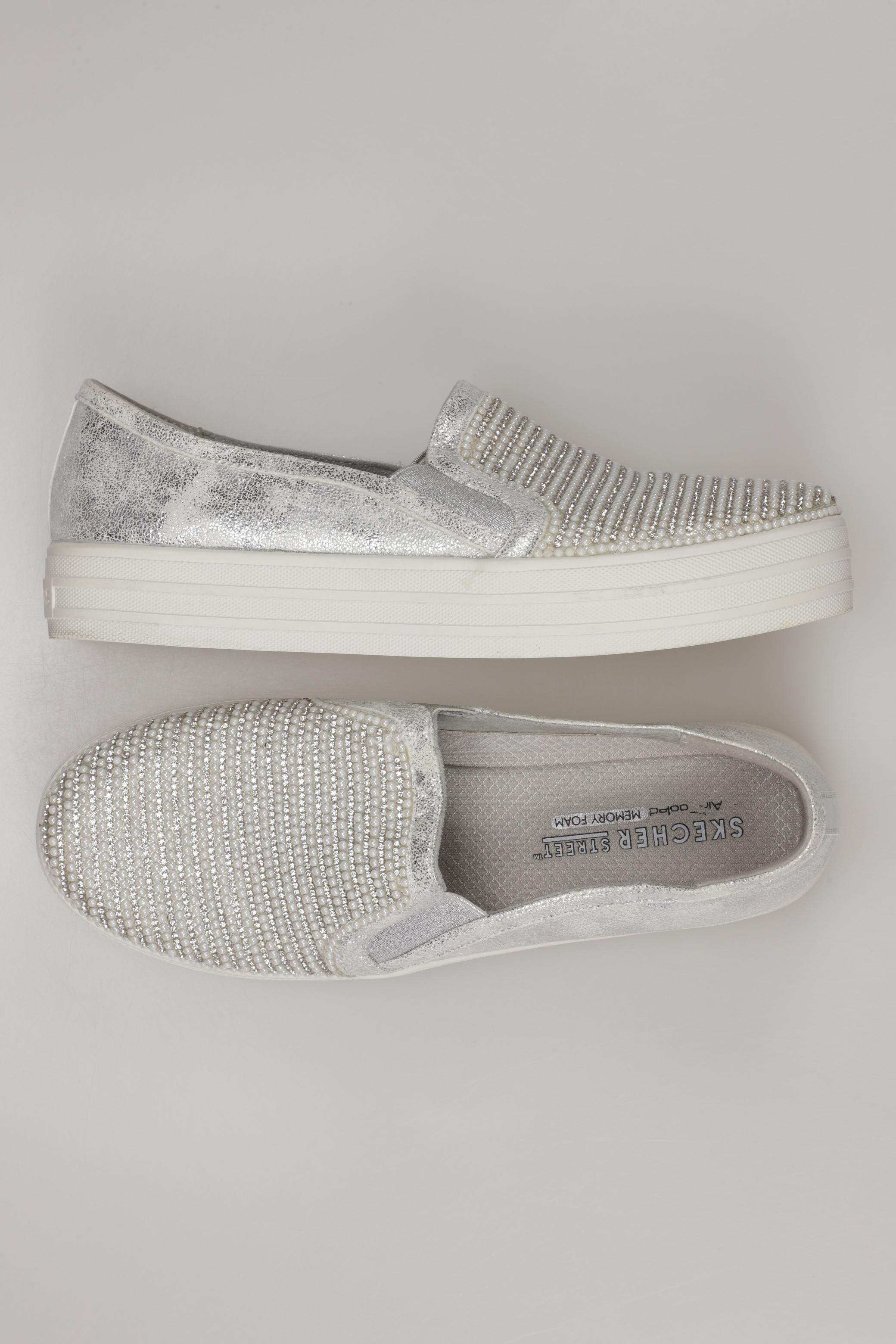 

Skechers Damen Halbschuh, silber, Gr. 37.5