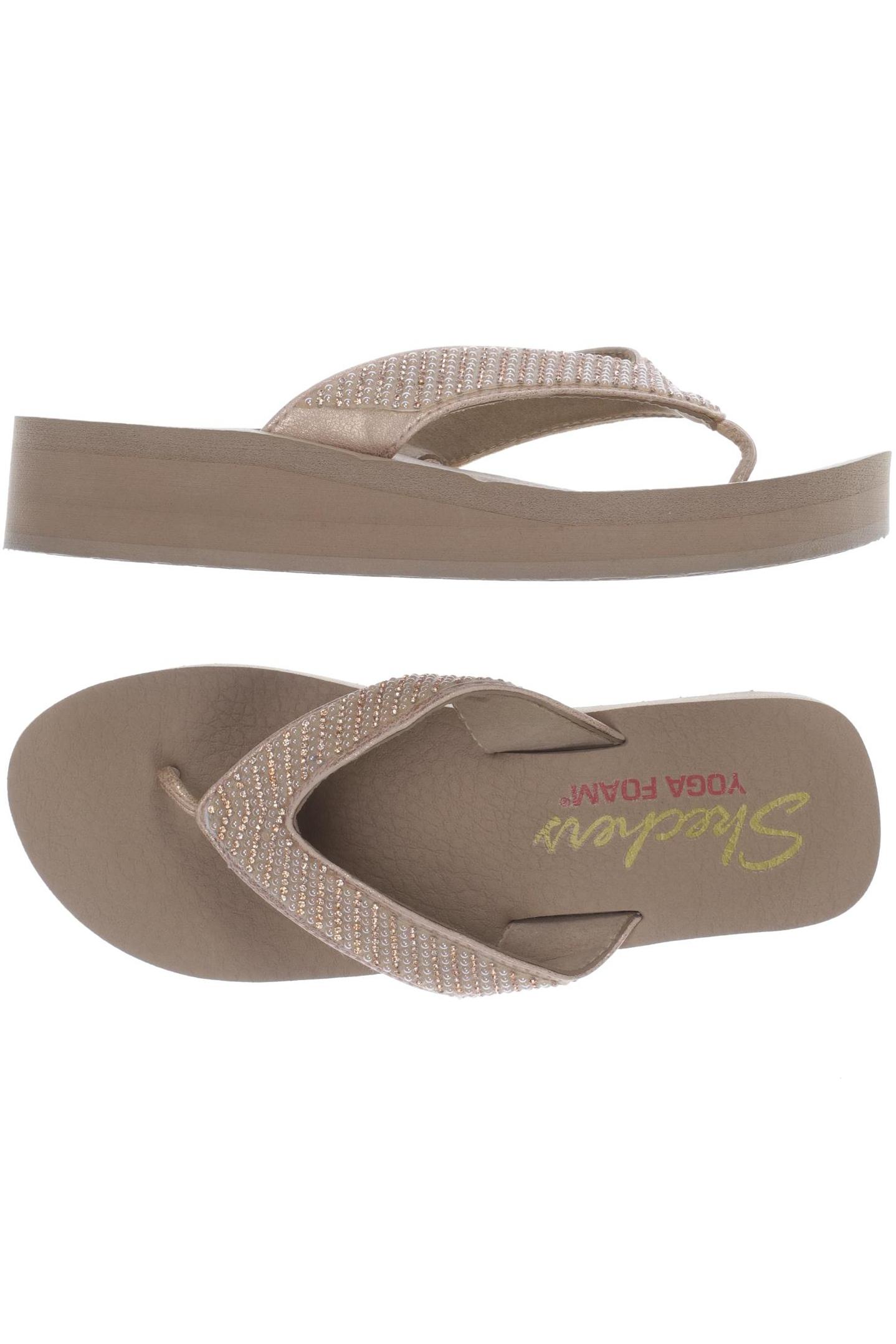 

Skechers Damen Sandale, beige, Gr. 38