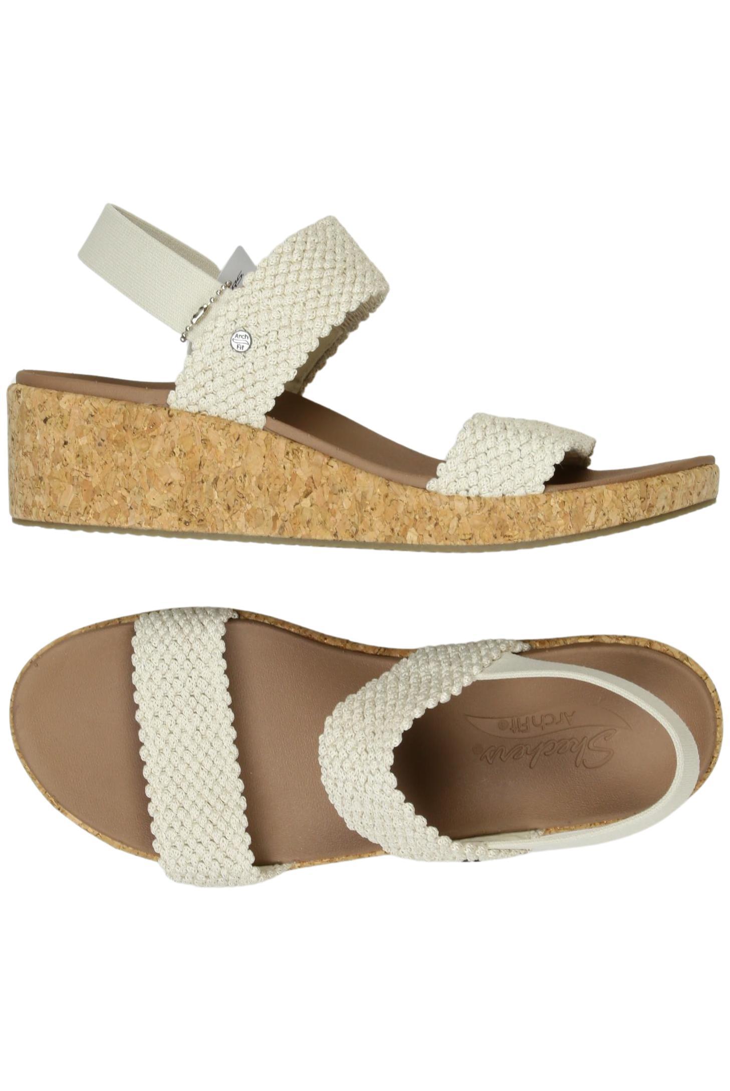 

Skechers Damen Sandale, cremeweiß, Gr. 41