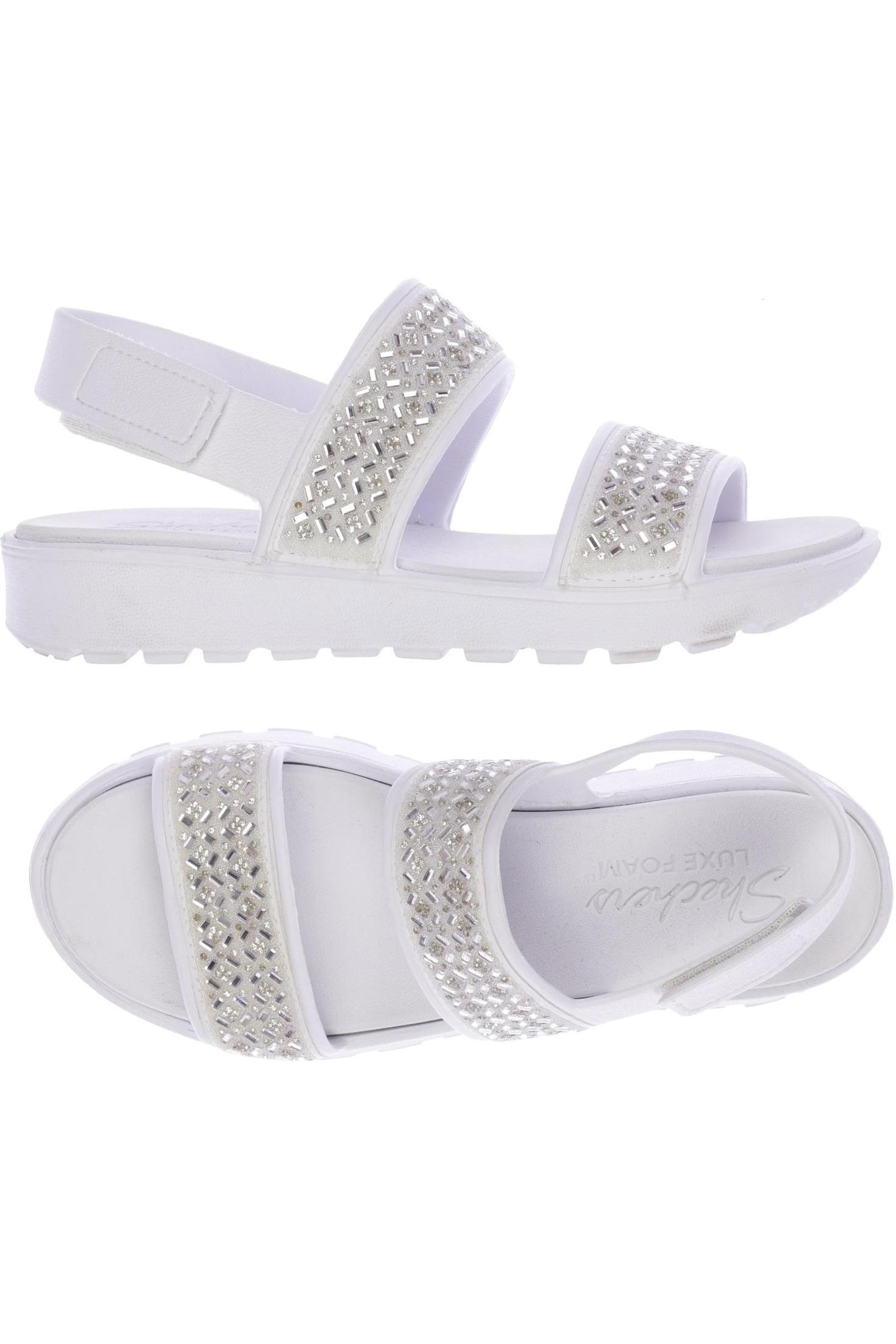 

Skechers Damen Sandale, weiß, Gr. 7