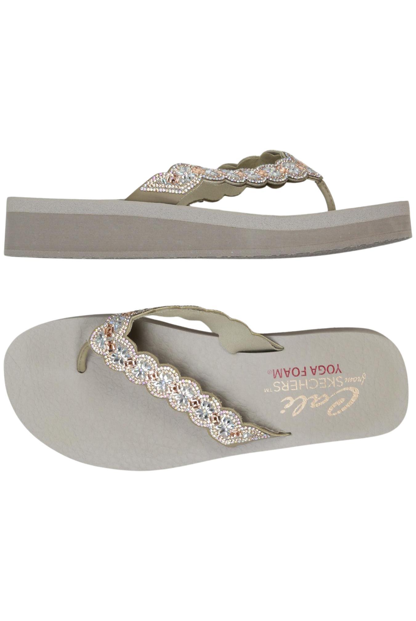 

Skechers Damen Sandale, beige, Gr. 40