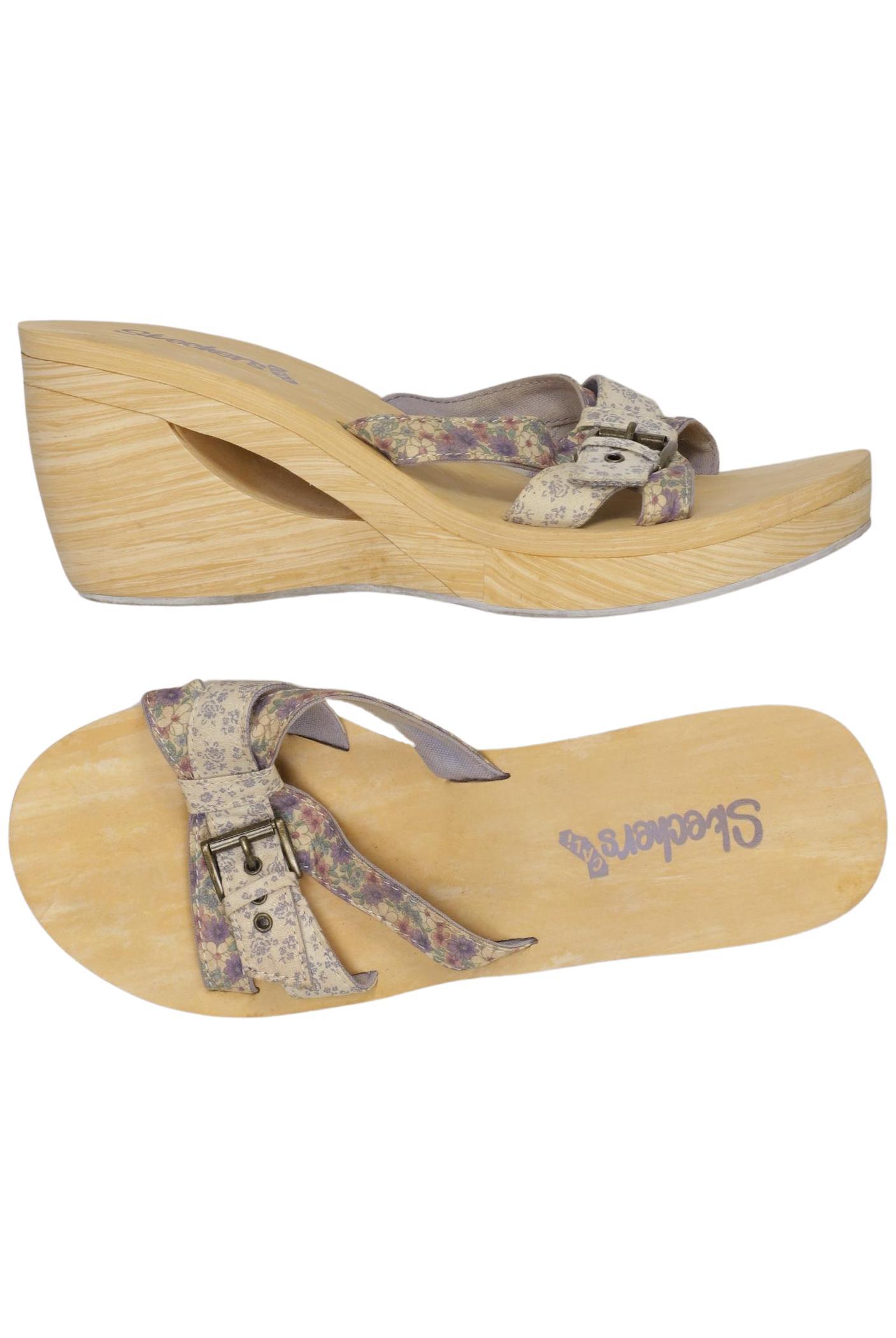 

Skechers Damen Sandale, beige, Gr. 10