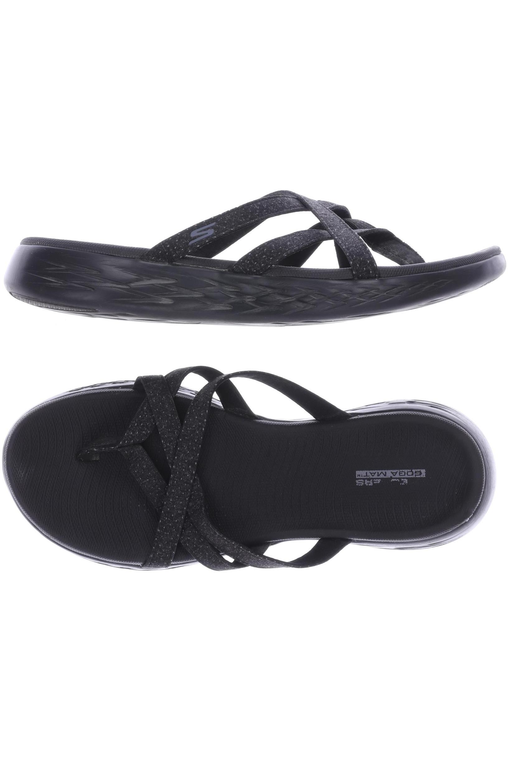 

SKECHERS Damen Sandale, schwarz