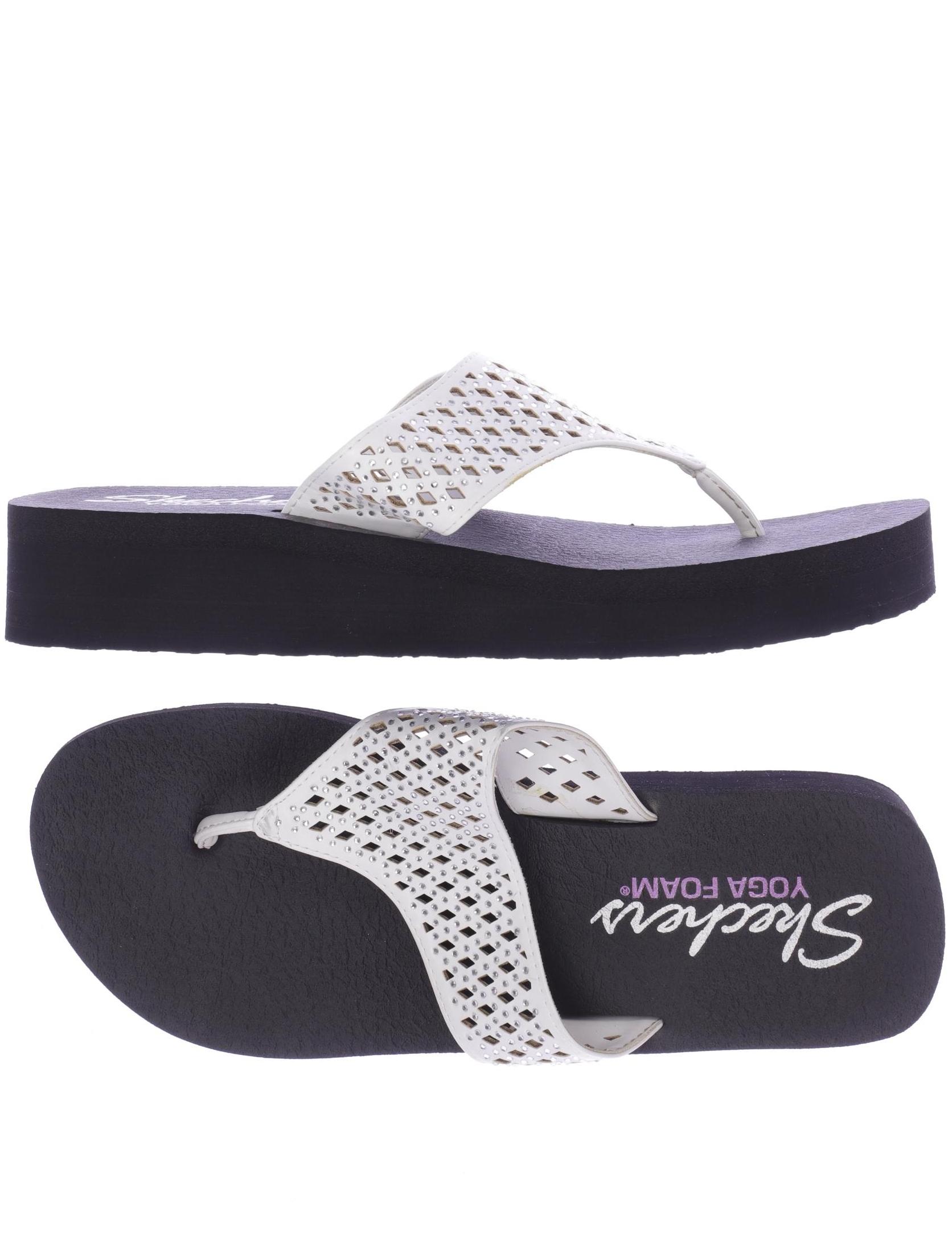 

Skechers Damen Sandale, weiß, Gr. 9
