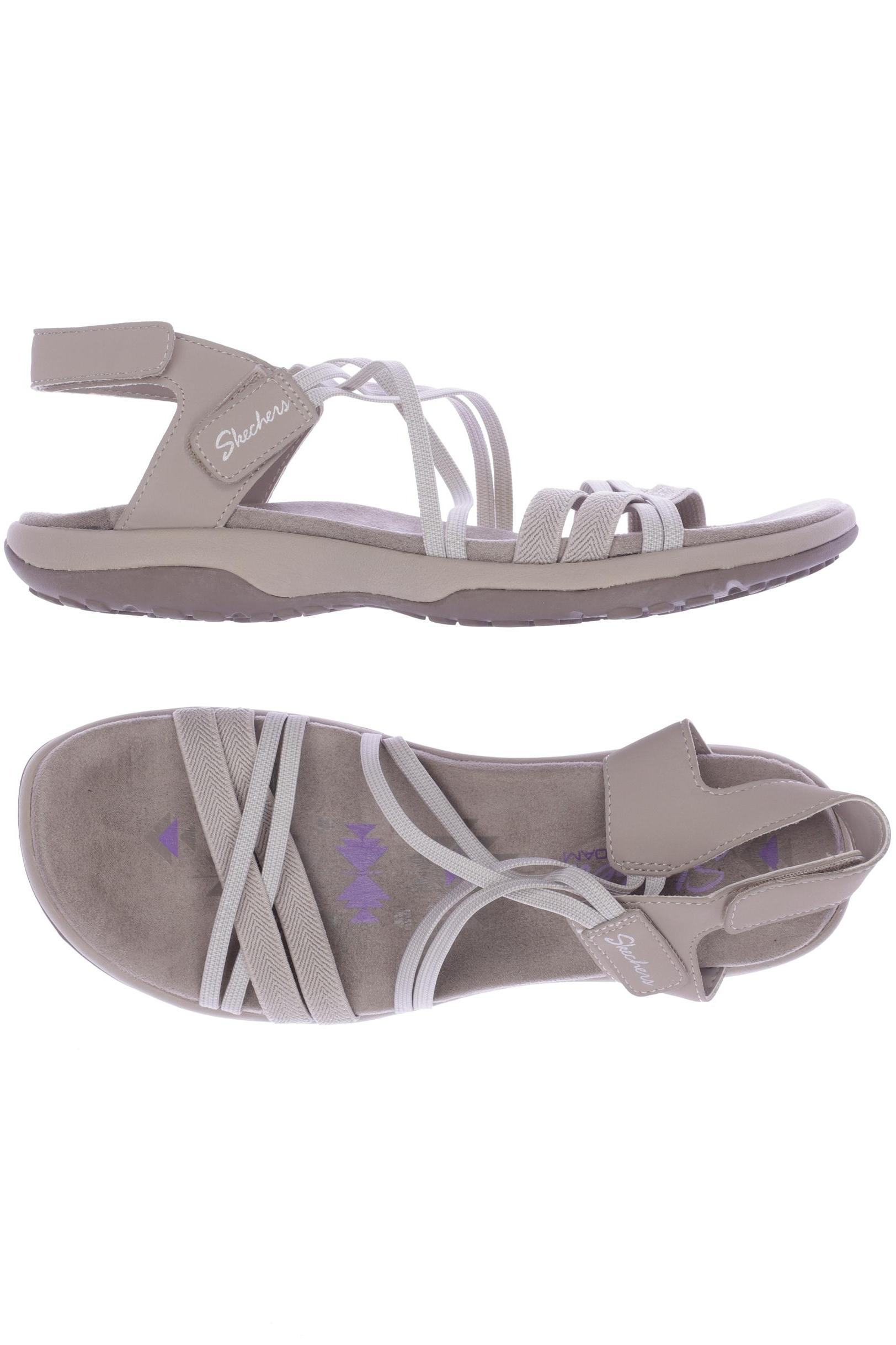 

Skechers Damen Sandale, beige, Gr. 38