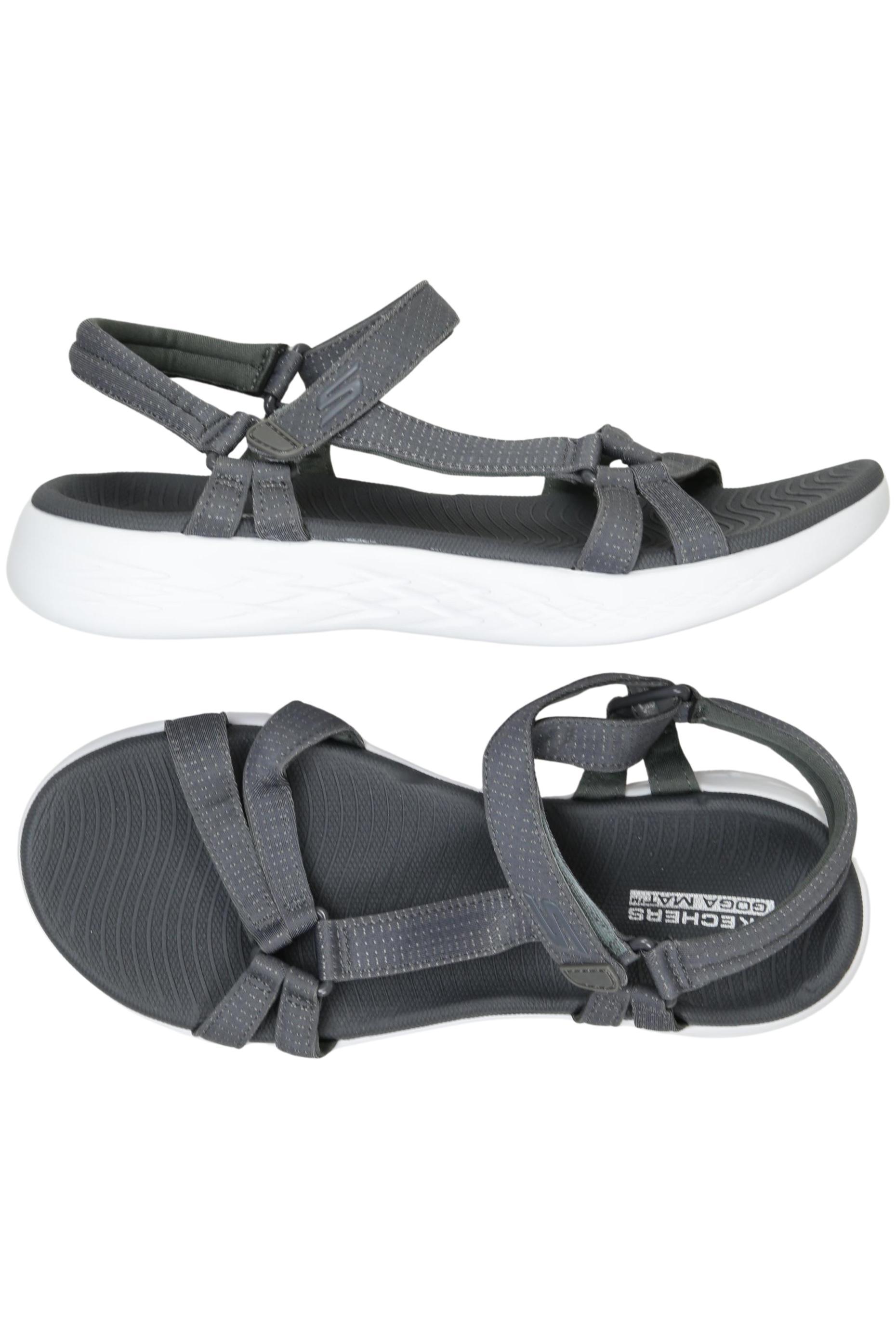 

Skechers Damen Sandale, grau, Gr. 38