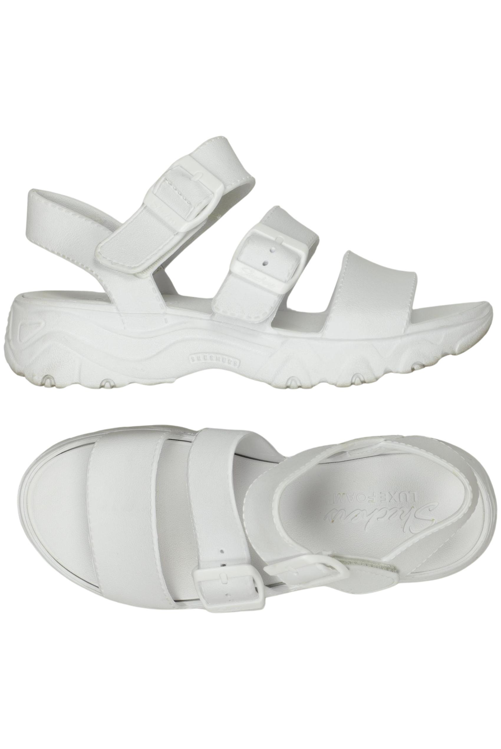 

Skechers Damen Sandale, weiß, Gr. 37