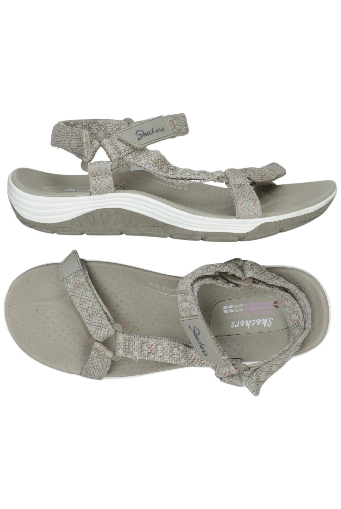 

Skechers Damen Sandale, beige, Gr. 38