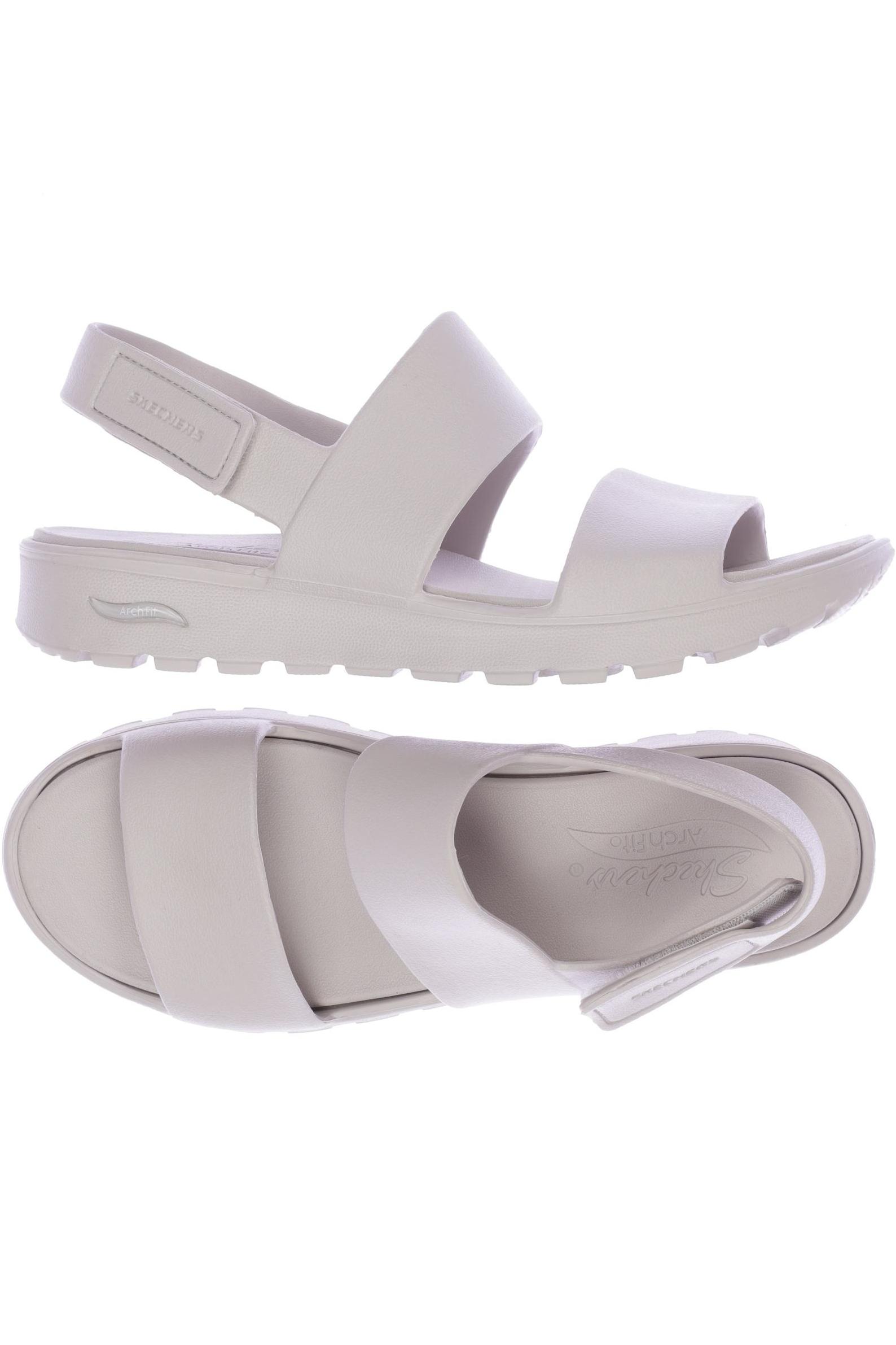 

Skechers Damen Sandale, cremeweiß, Gr. 10
