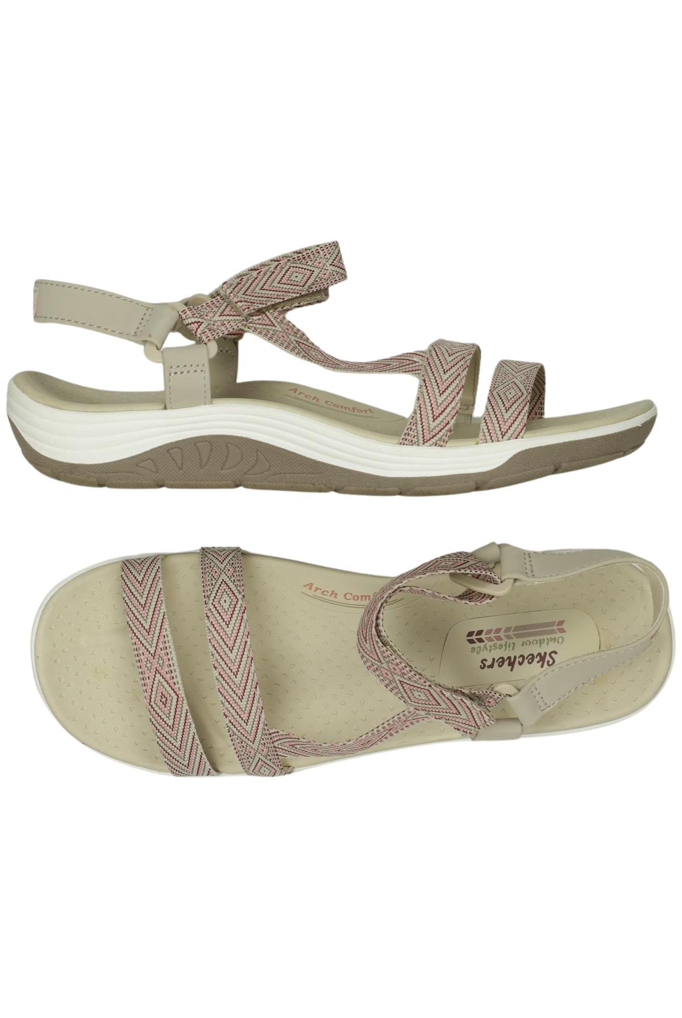 

Skechers Damen Sandale, beige, Gr. 10