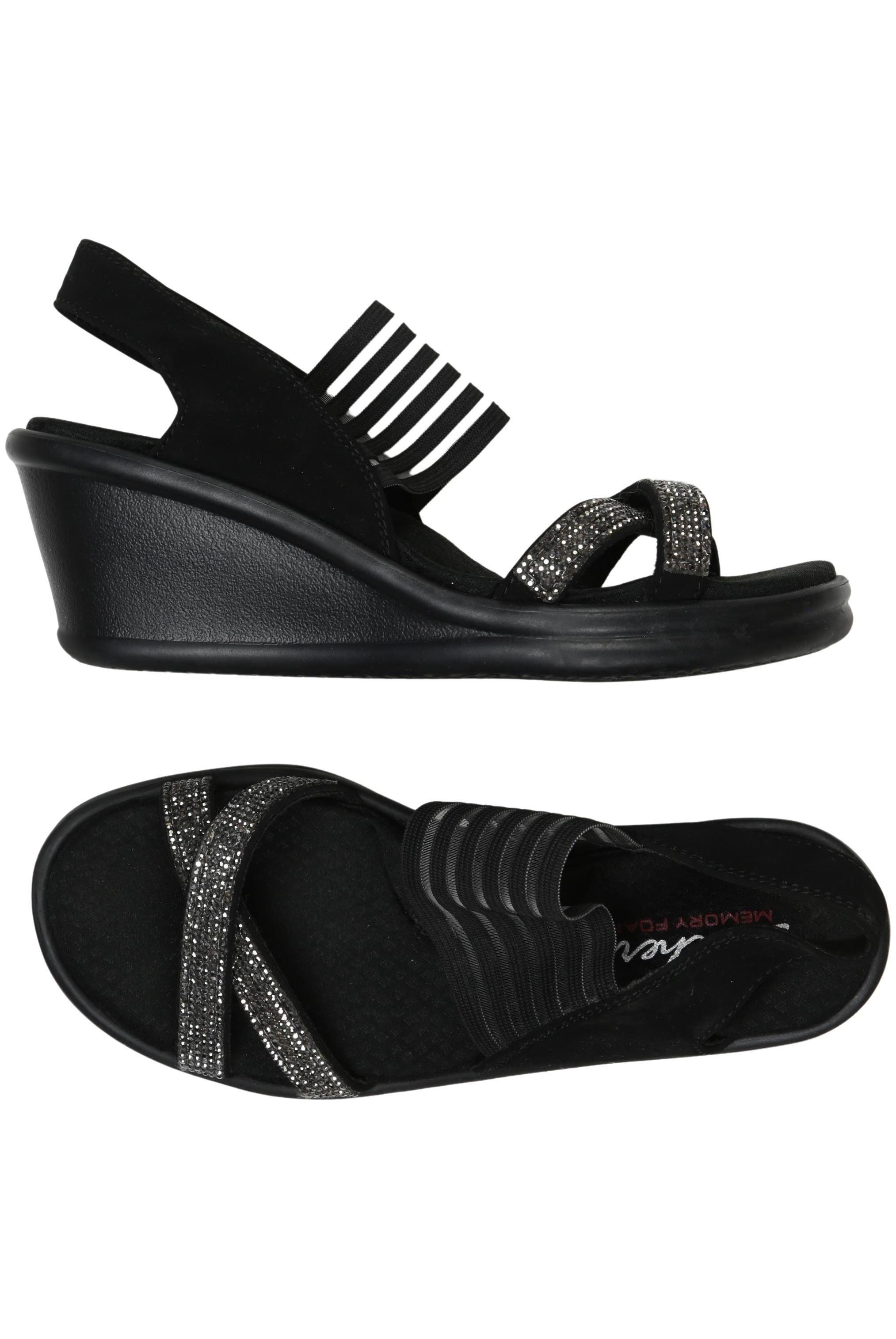 

Skechers Damen Sandale, schwarz, Gr. 7