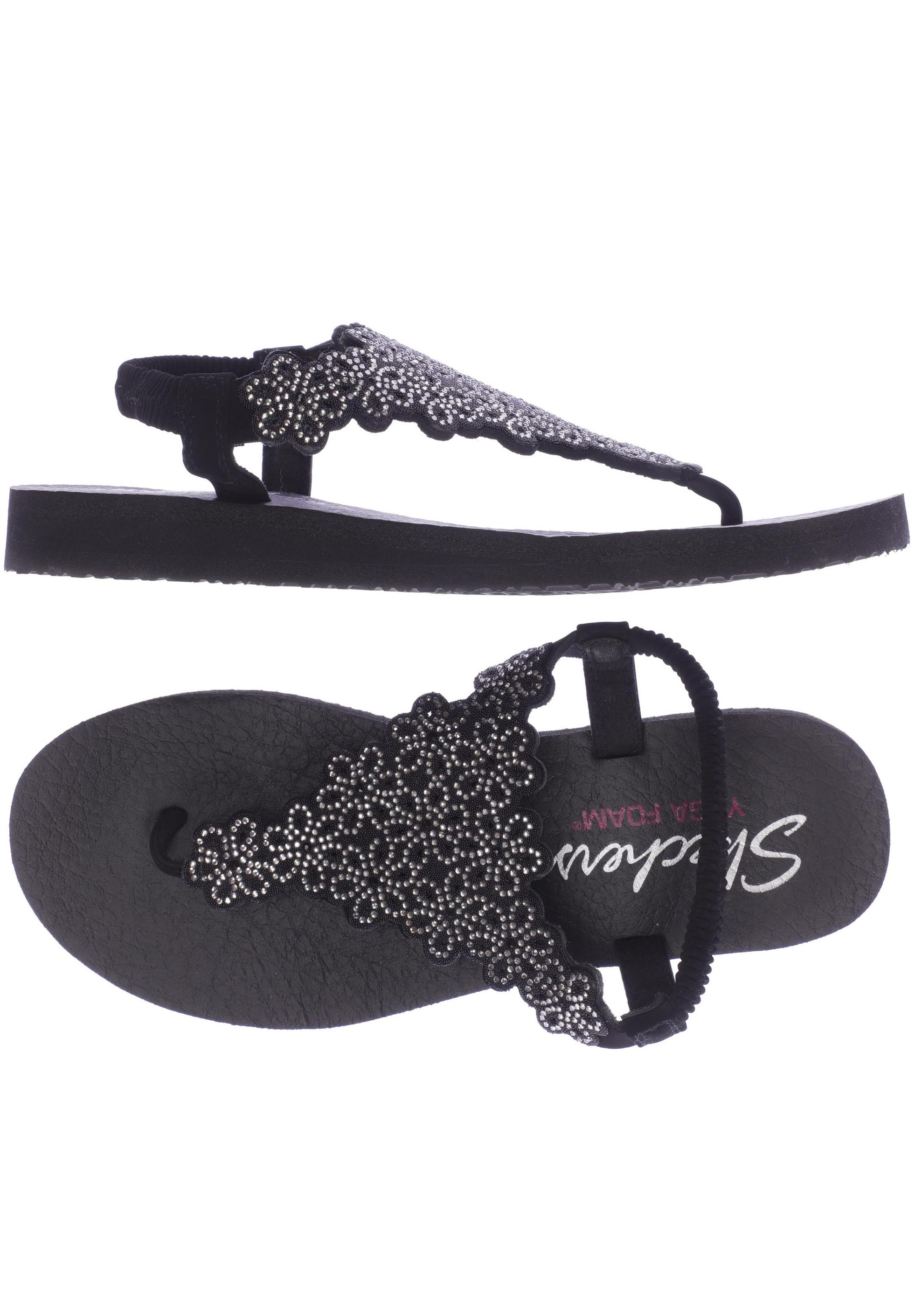 

SKECHERS Damen Sandale, schwarz