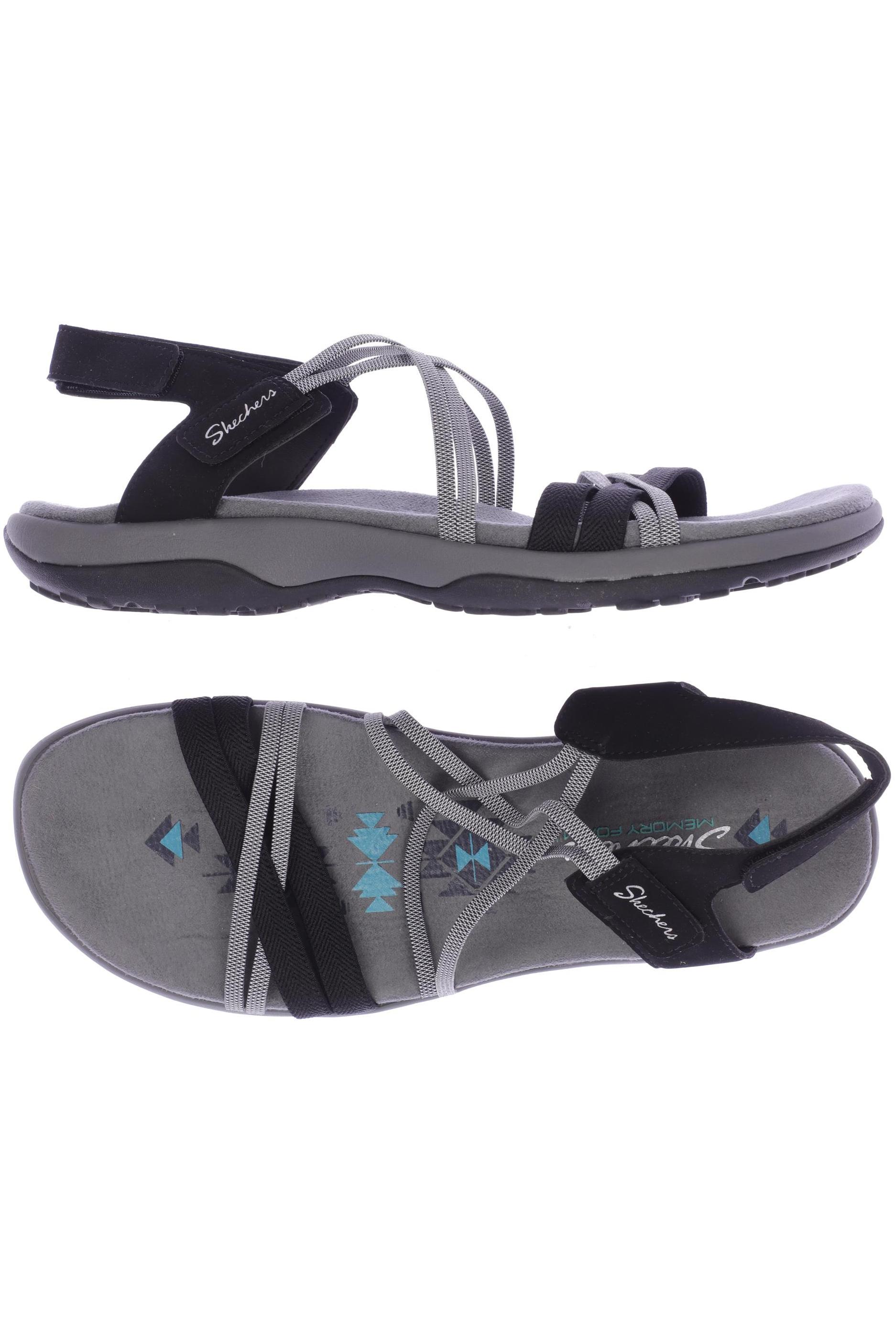 

Skechers Damen Sandale, grau, Gr. 9