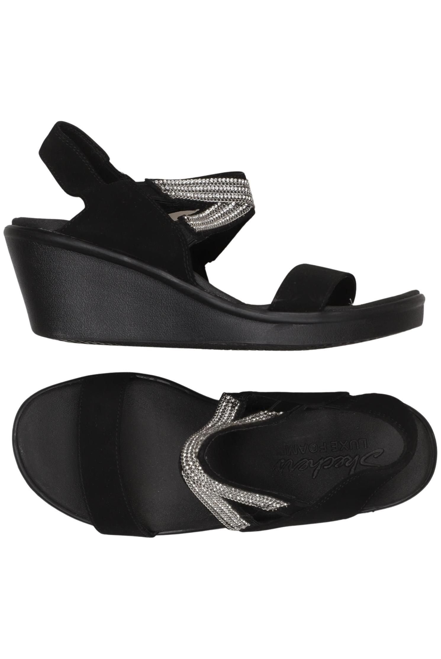 

Skechers Damen Sandale, schwarz, Gr. 38
