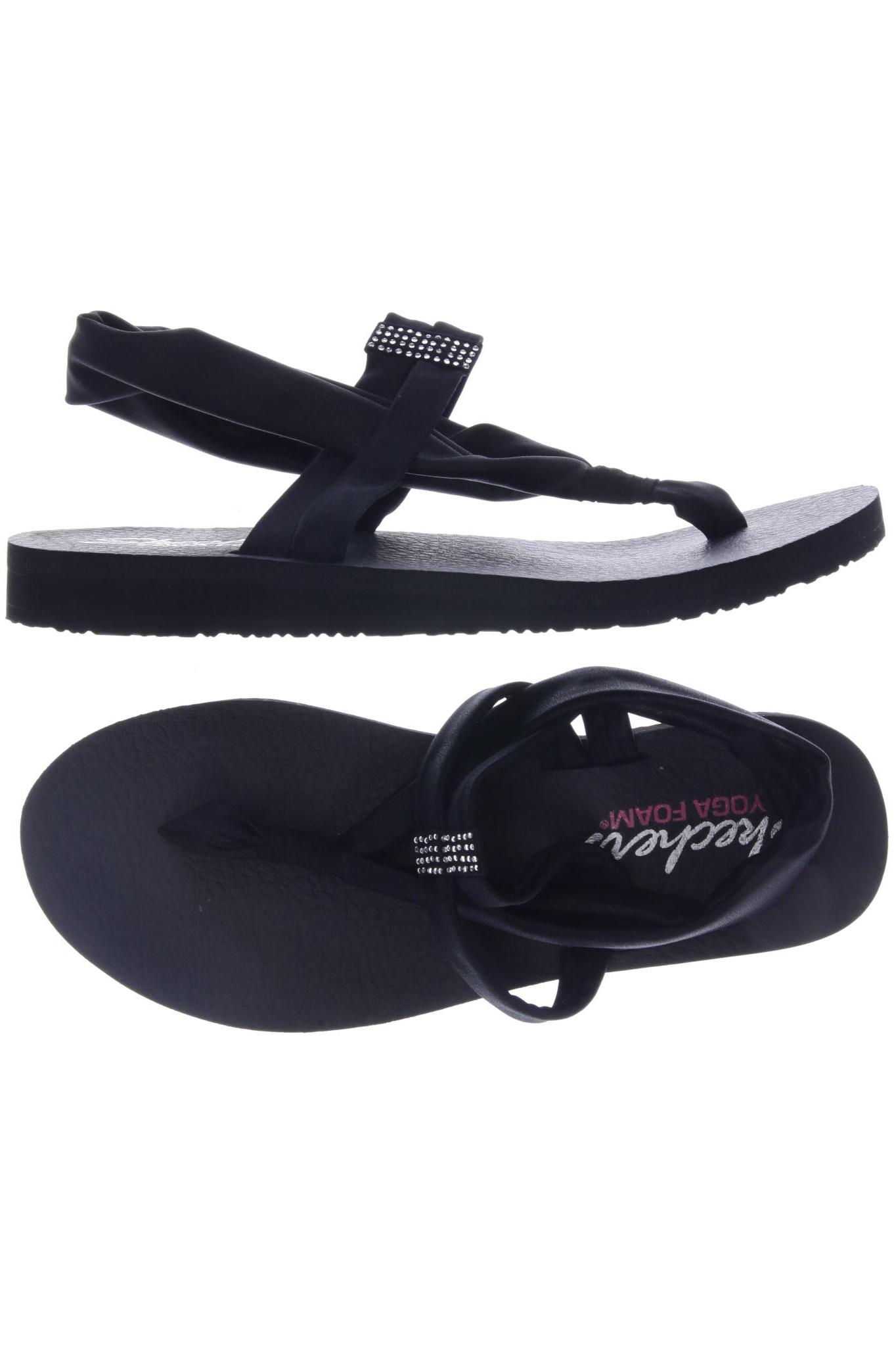 

Skechers Damen Sandale, schwarz, Gr. 10