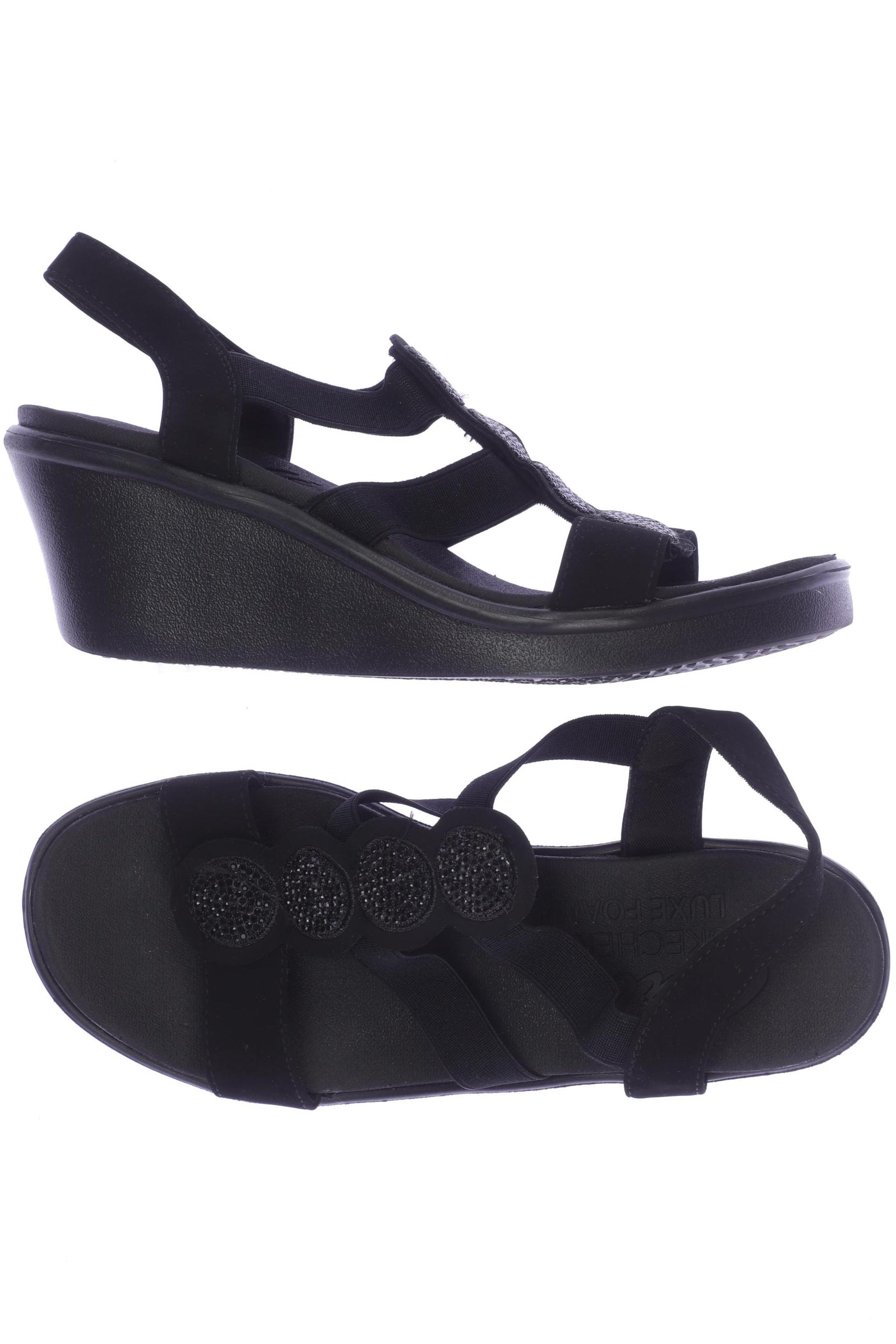 

Skechers Damen Sandale, schwarz, Gr. 38.5