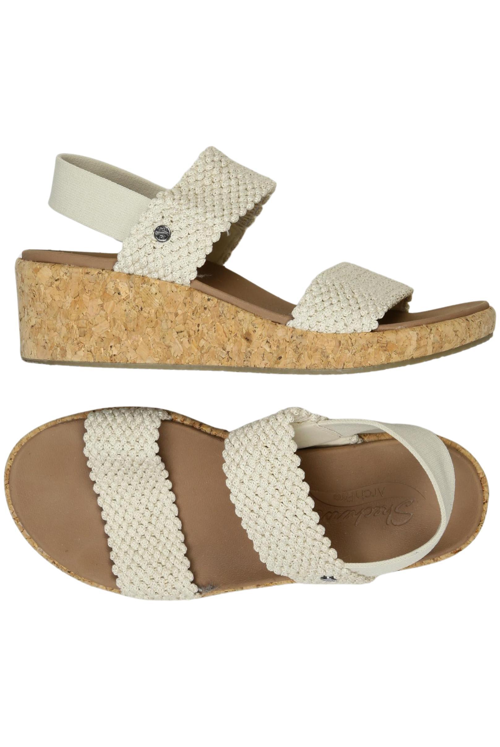 

Skechers Damen Sandale, cremeweiß, Gr. 36