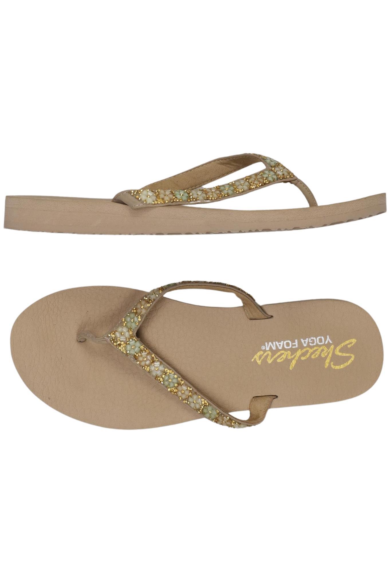 

Skechers Damen Sandale, beige, Gr. 42