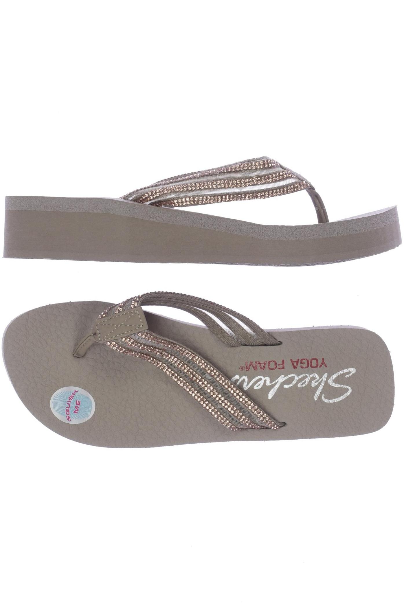 

Skechers Damen Sandale, beige, Gr. 38