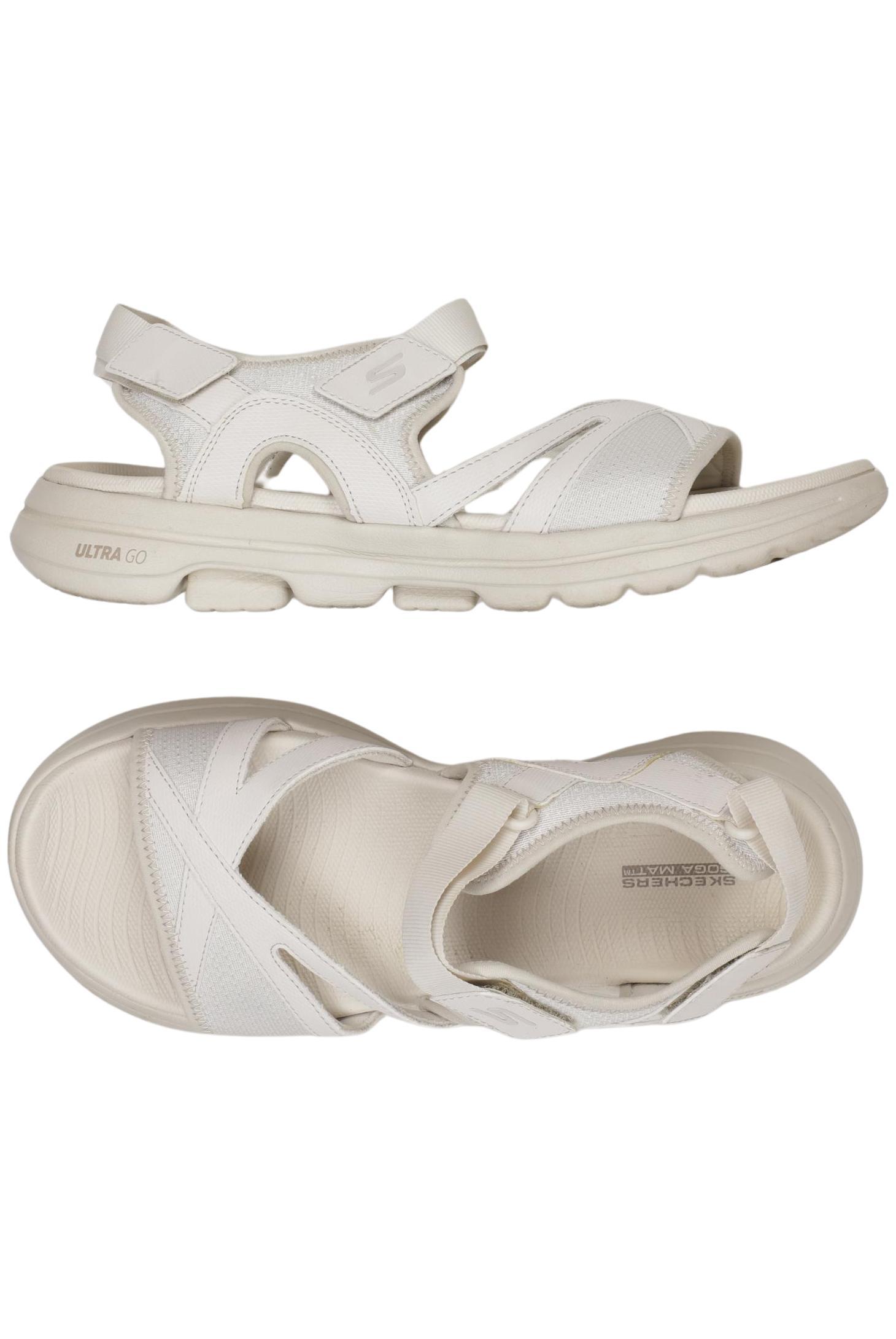 

Skechers Damen Sandale, cremeweiß, Gr. 39