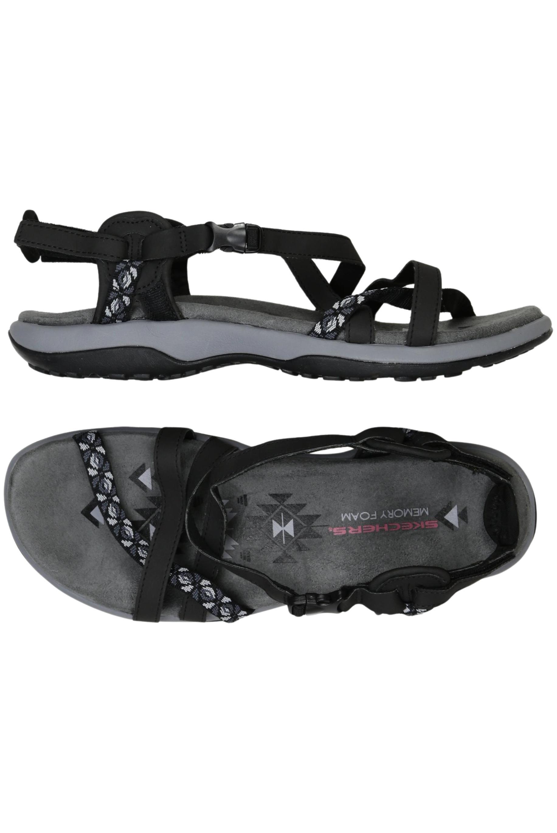 

Skechers Damen Sandale, schwarz, Gr. 9