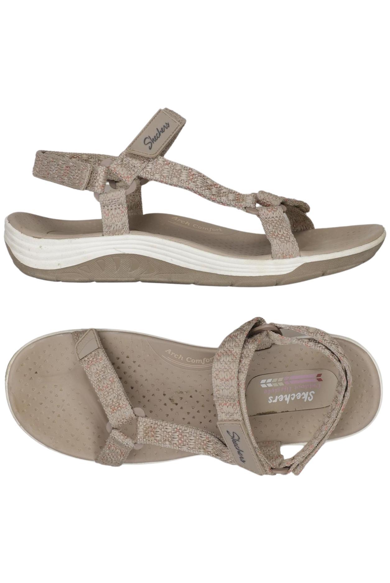 

Skechers Damen Sandale, beige, Gr. 41