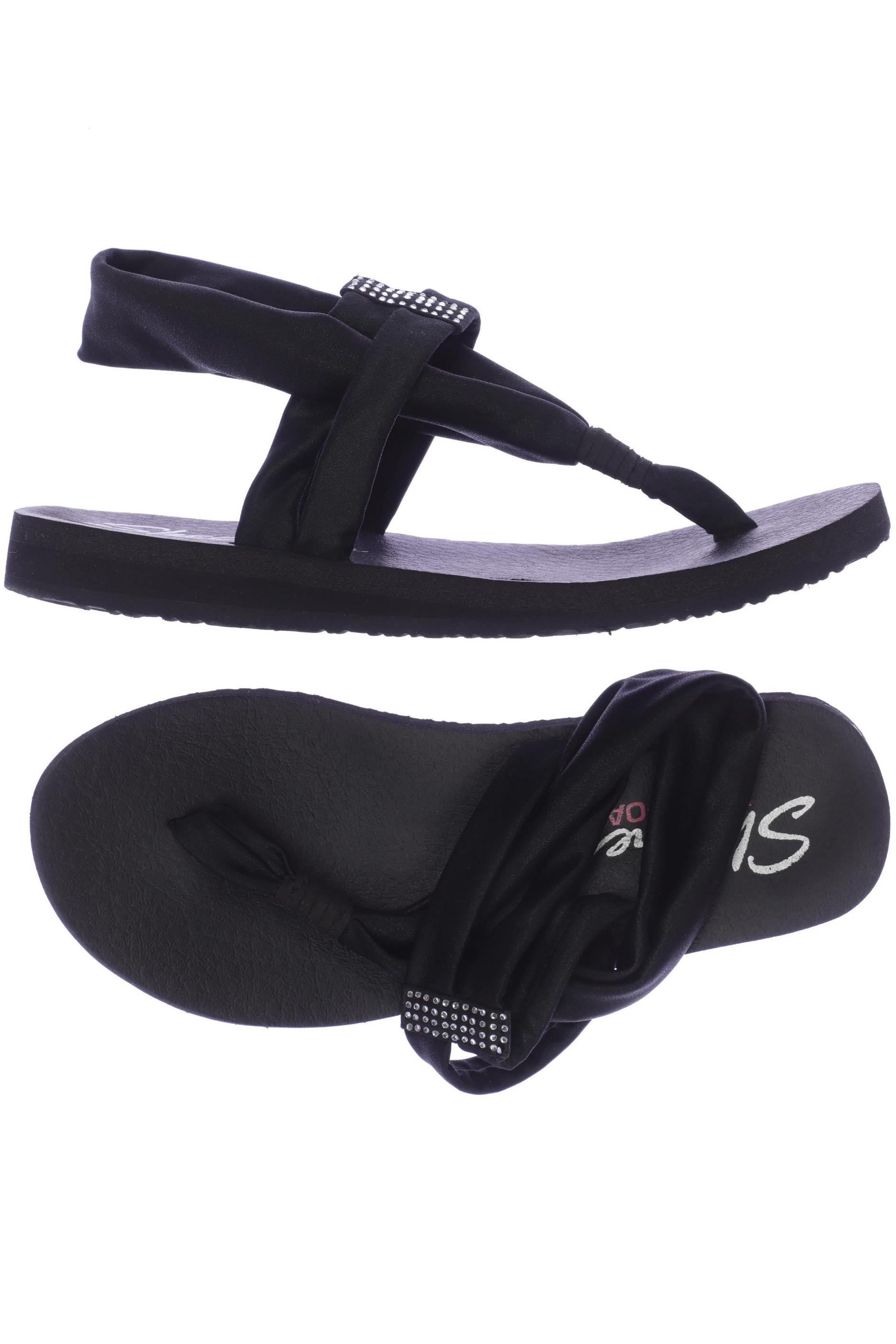 

Skechers Damen Sandale, schwarz, Gr. 7