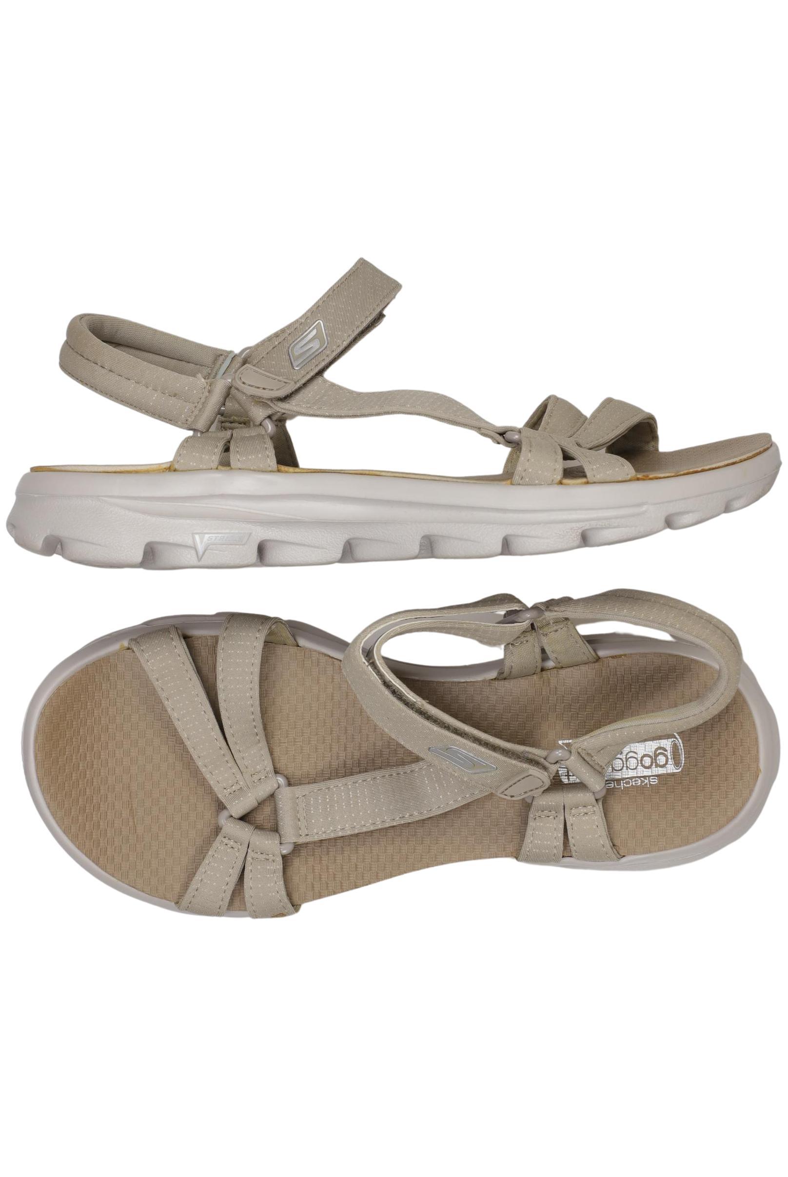

Skechers Damen Sandale, beige, Gr. 7