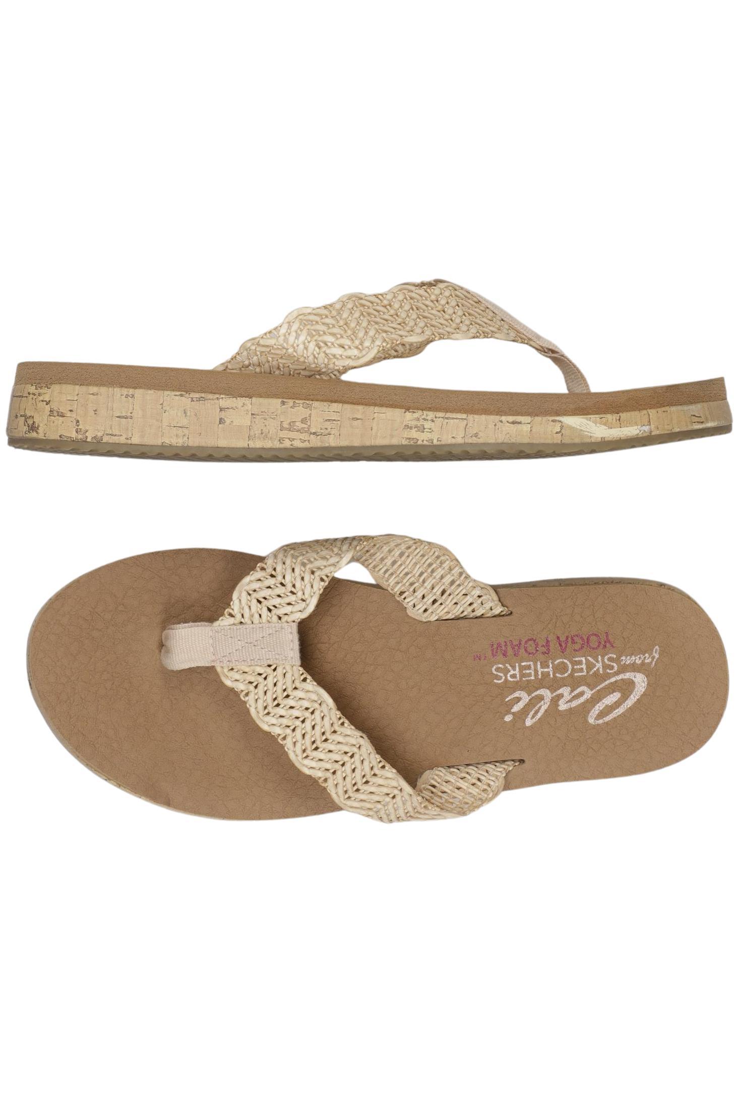 

Skechers Damen Sandale, beige, Gr. 4