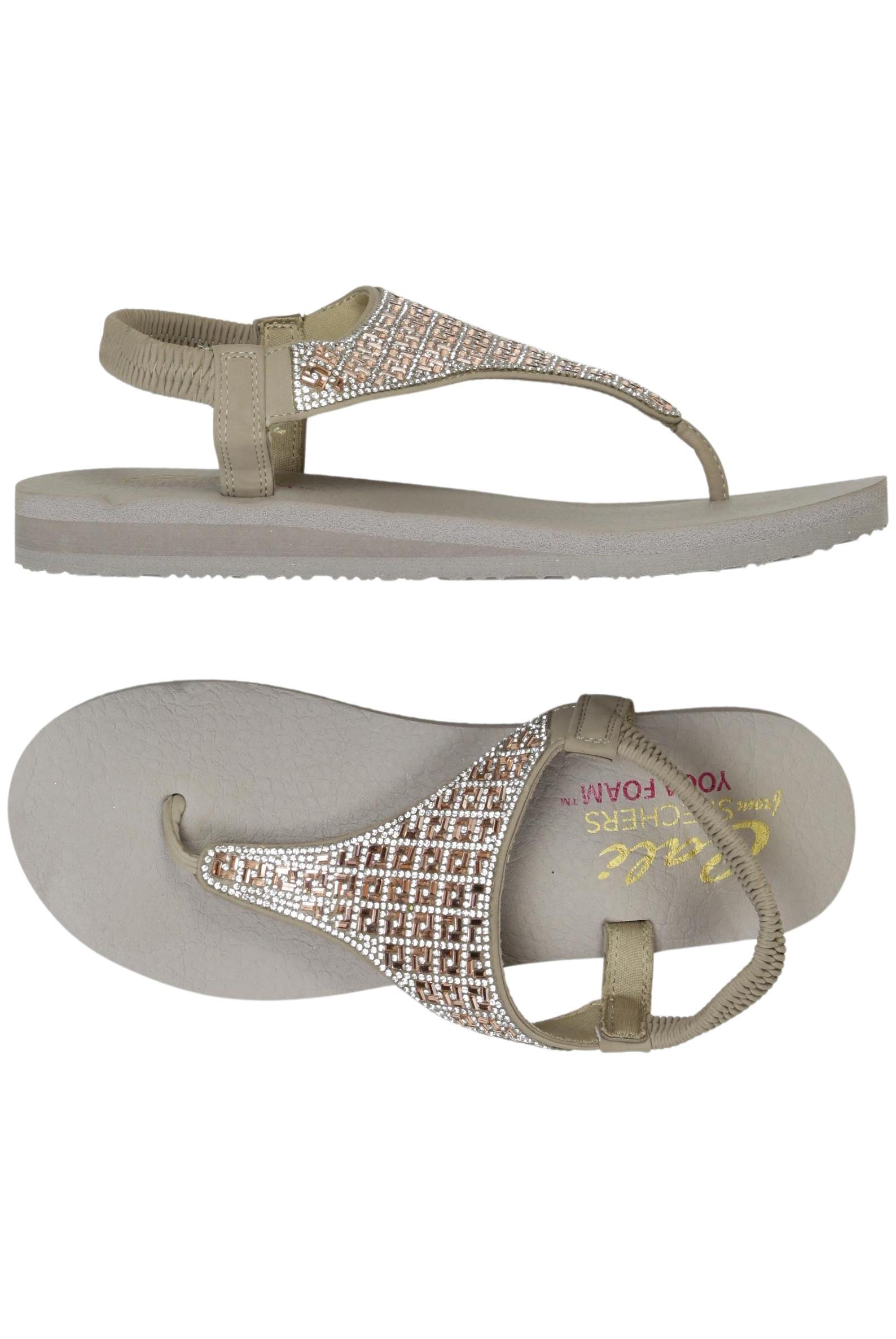 

Skechers Damen Sandale, beige, Gr. 39