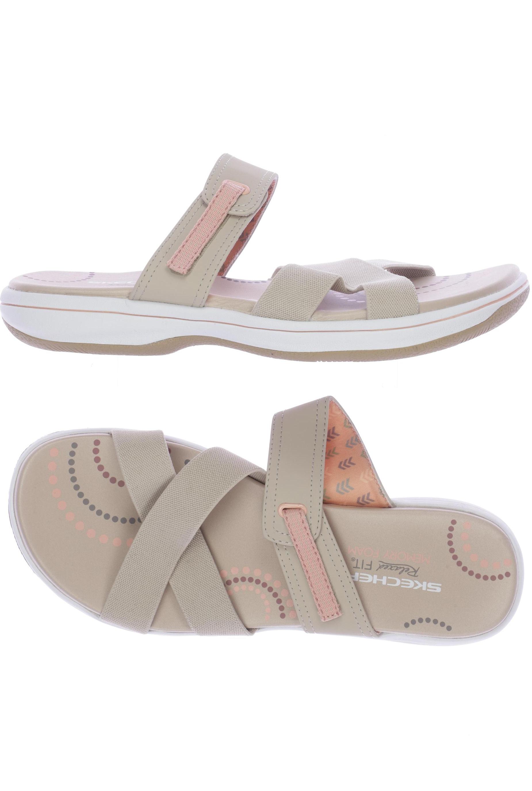 

Skechers Damen Sandale, beige, Gr. 39