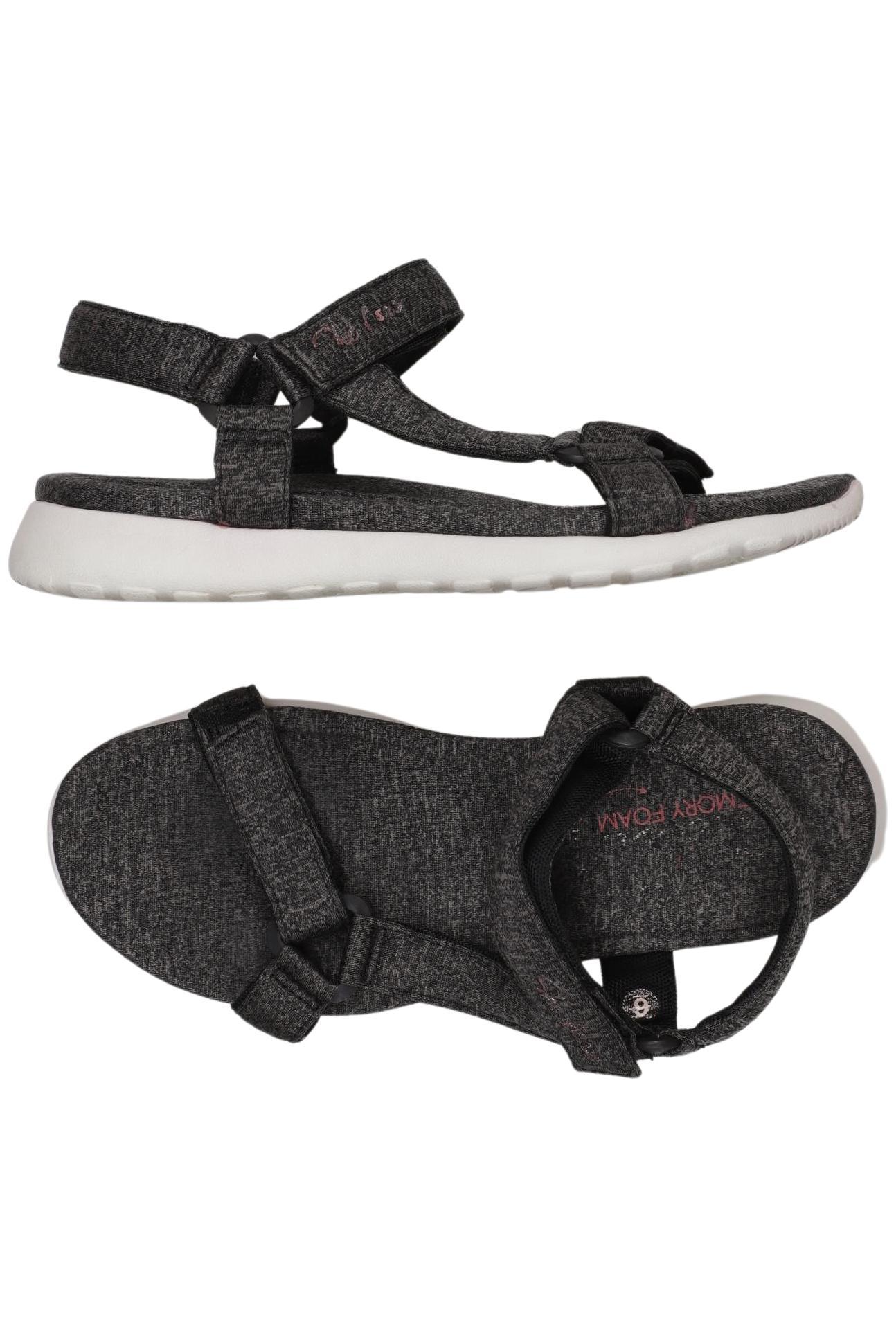 

Skechers Damen Sandale, schwarz, Gr. 6