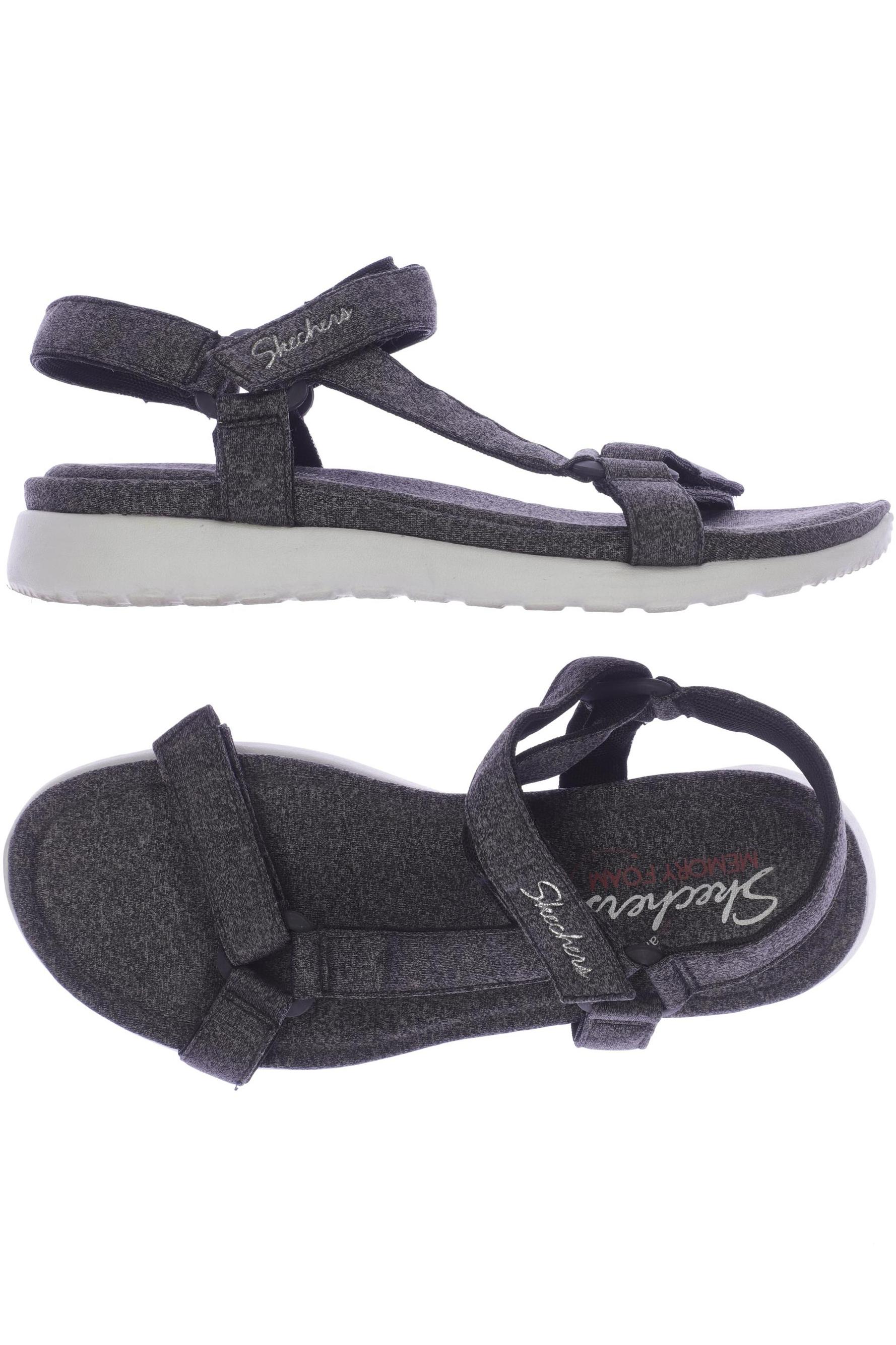 

Skechers Damen Sandale, grau, Gr. 8