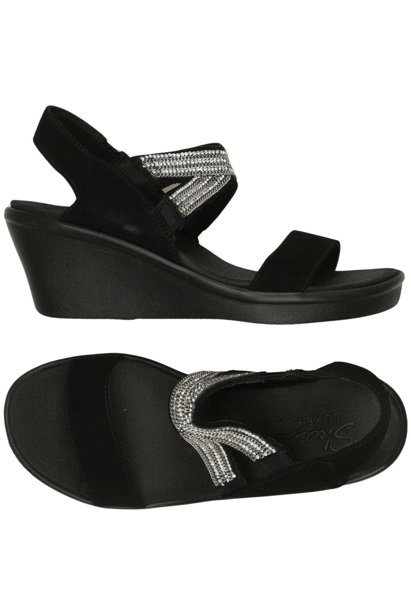 

Skechers Damen Sandale, schwarz, Gr. 36