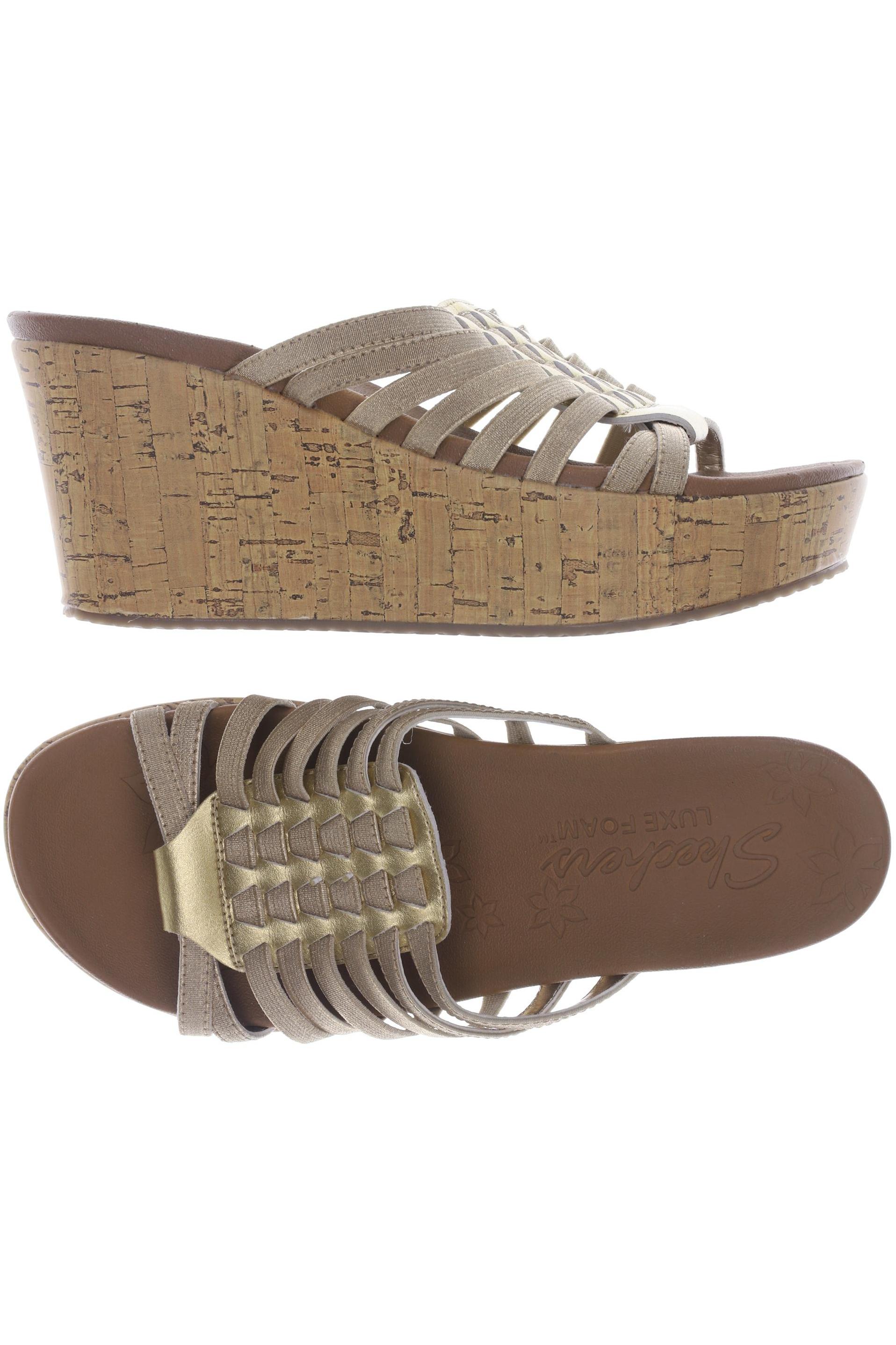 

Skechers Damen Sandale, gold, Gr. 38