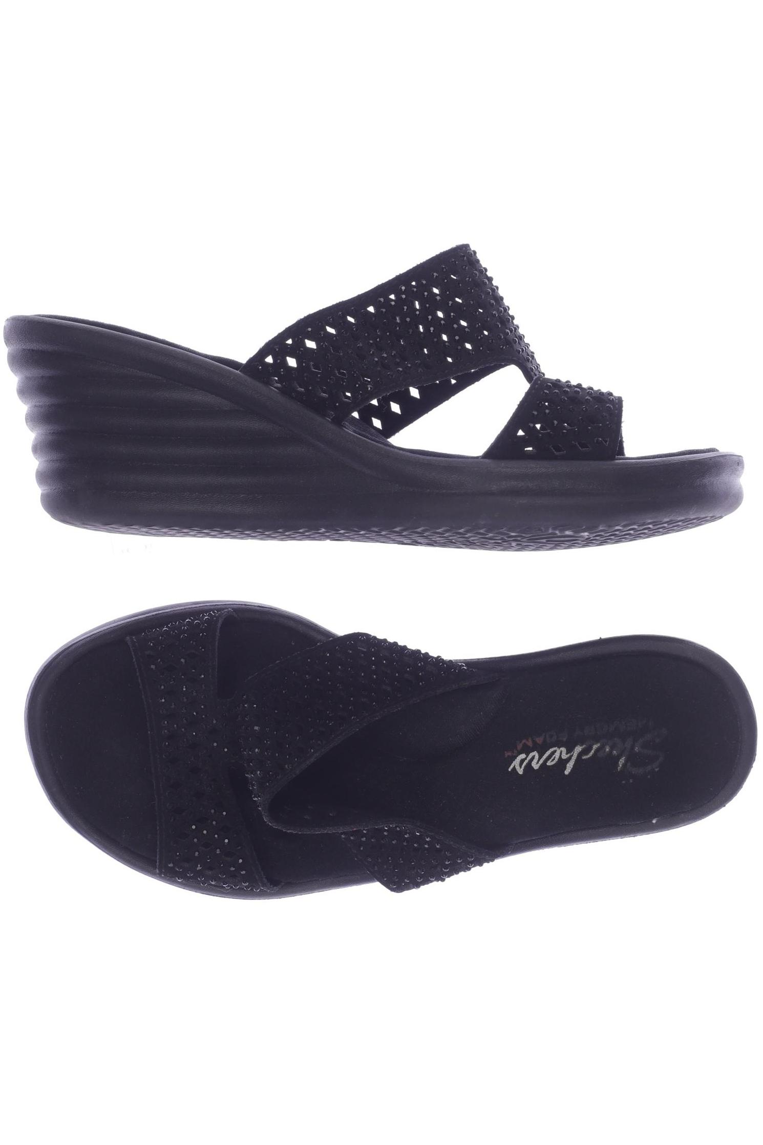 

SKECHERS Damen Sandale, schwarz